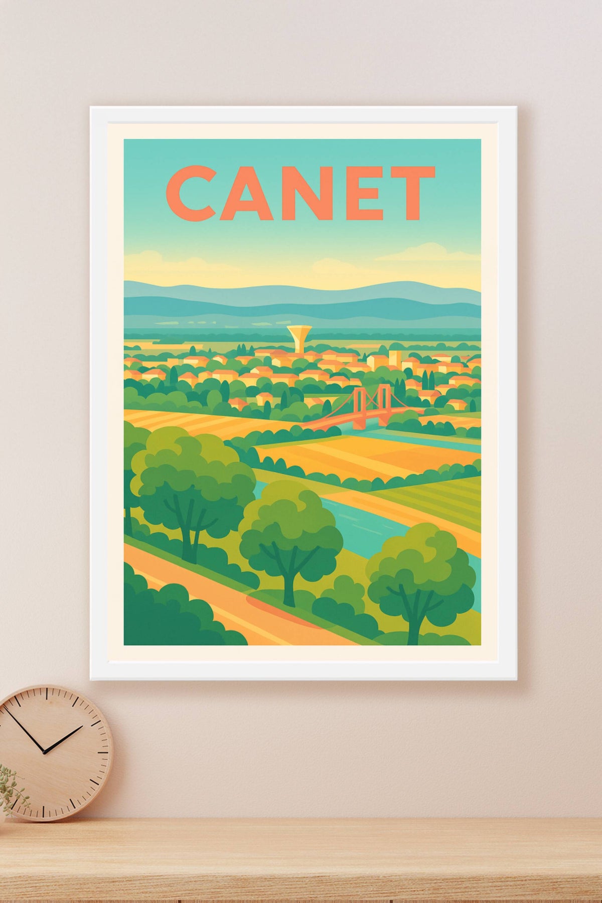 Affiche de Canet - Harmonie pastorale et couleurs douces