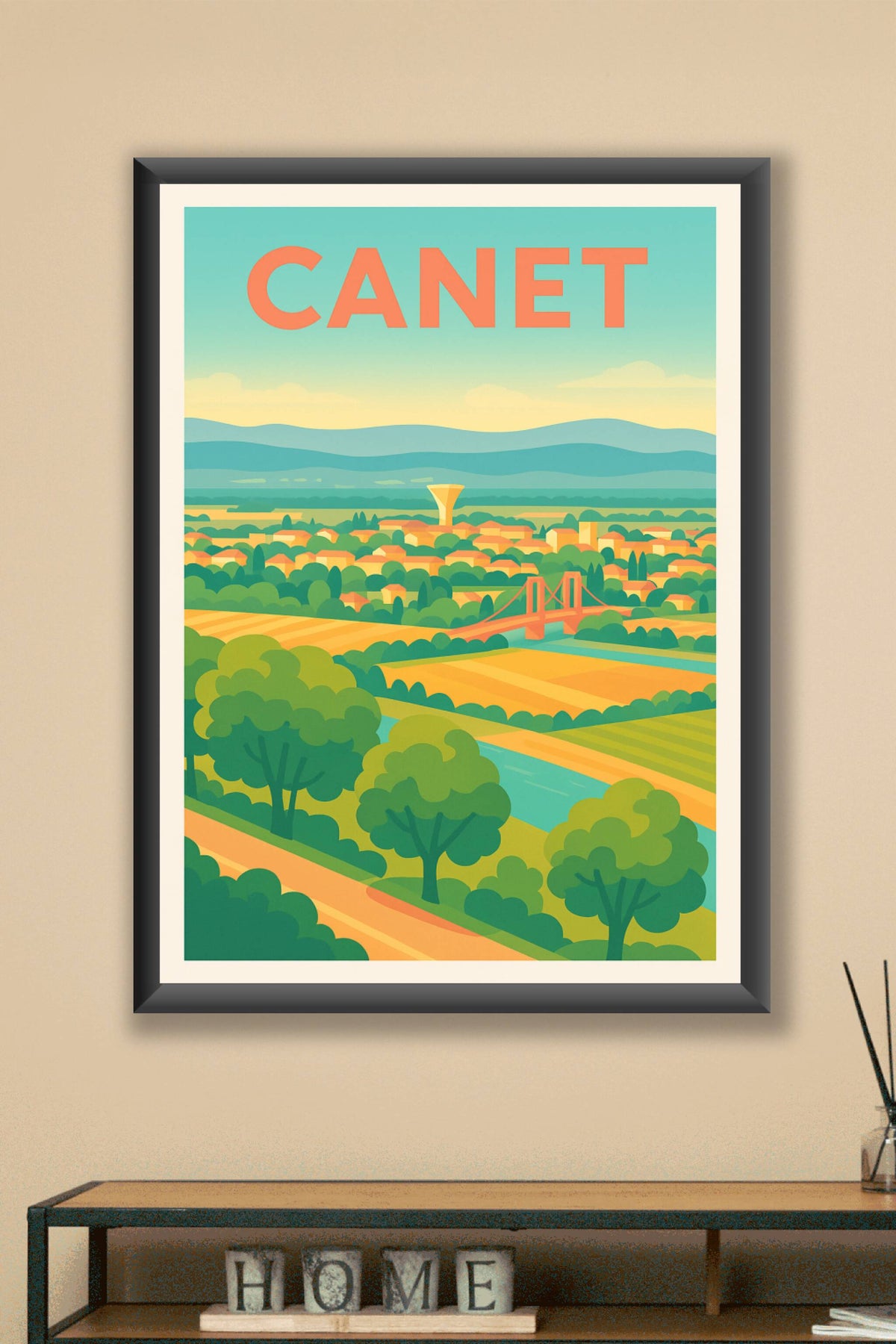 Affiche de Canet - Harmonie pastorale et couleurs douces
