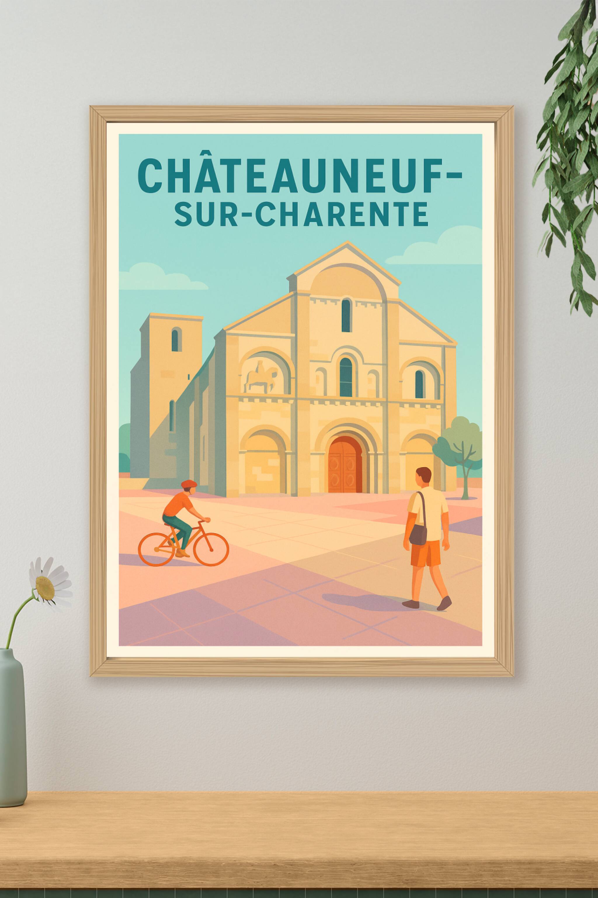 Affiche de Châteauneuf-sur-Charente - Charme et patrimoine en lumière