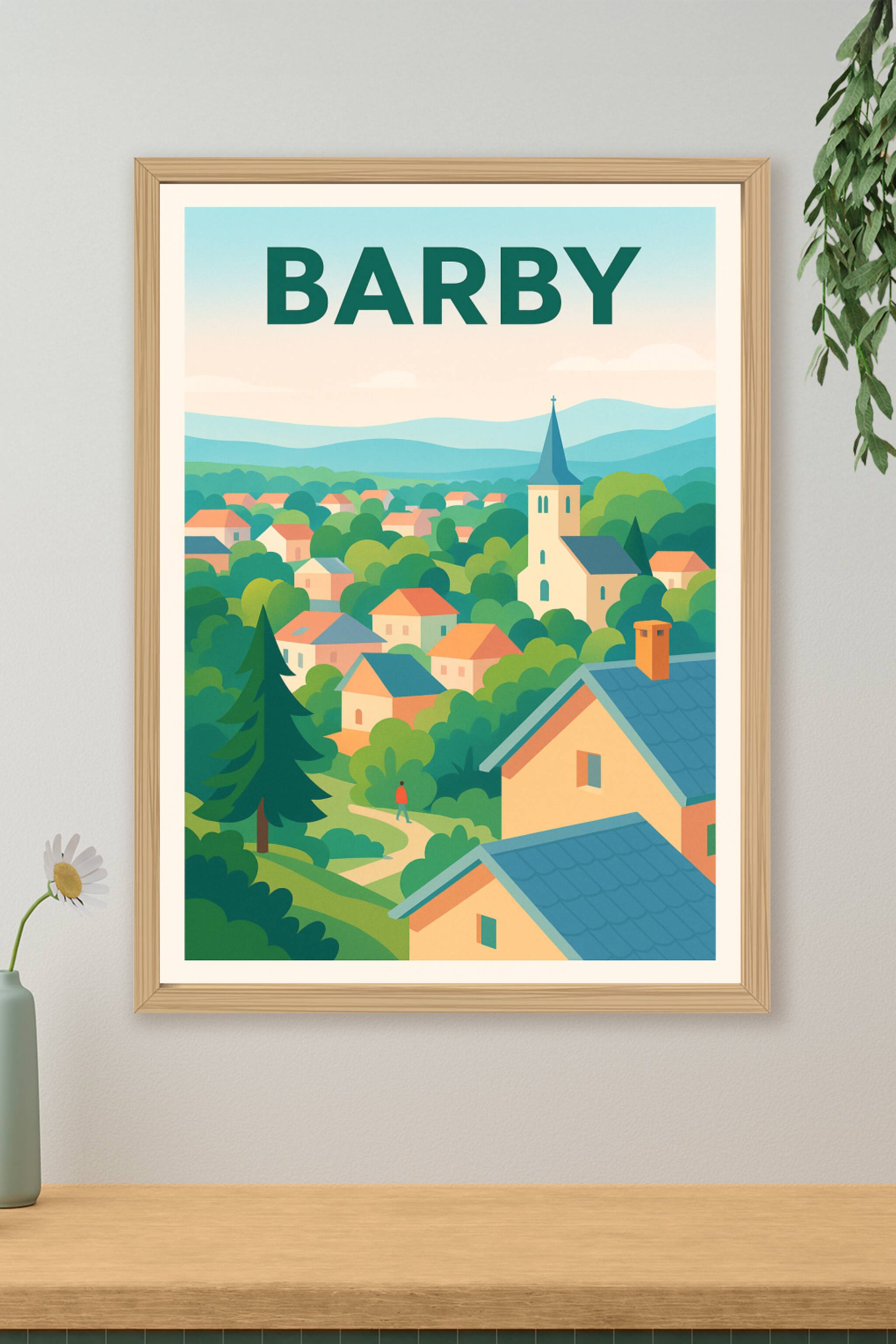 Affiche de Barby - Tranquillité nichée au cœur de la nature