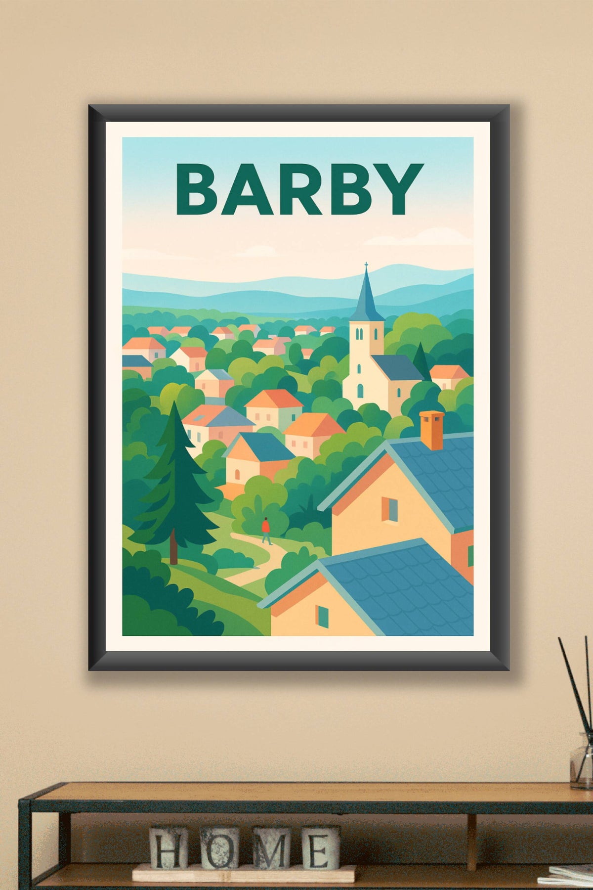 Affiche de Barby - Tranquillité nichée au cœur de la nature