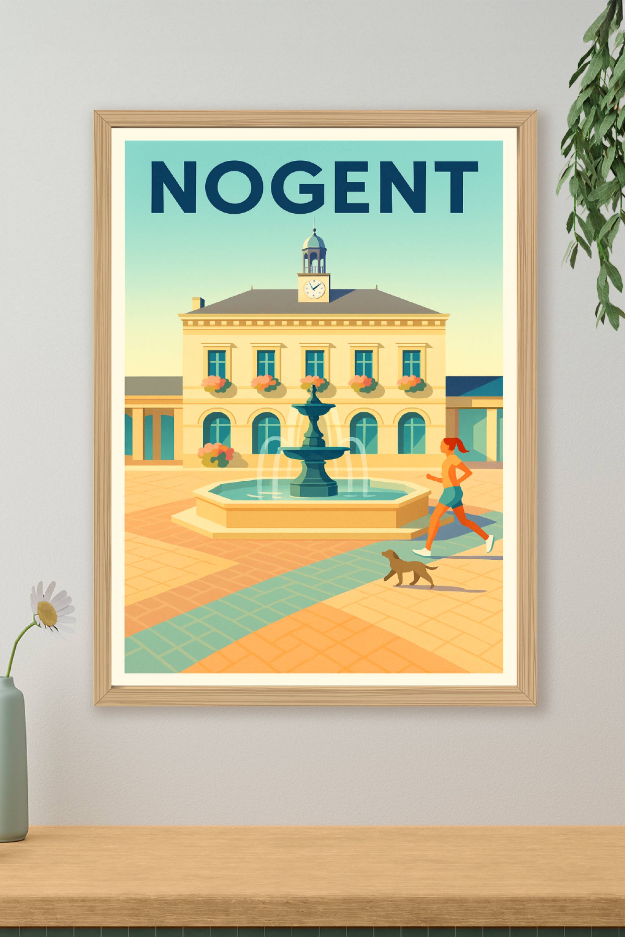 Affiche de Nogent - Harmonie et sérénité au cœur de la ville