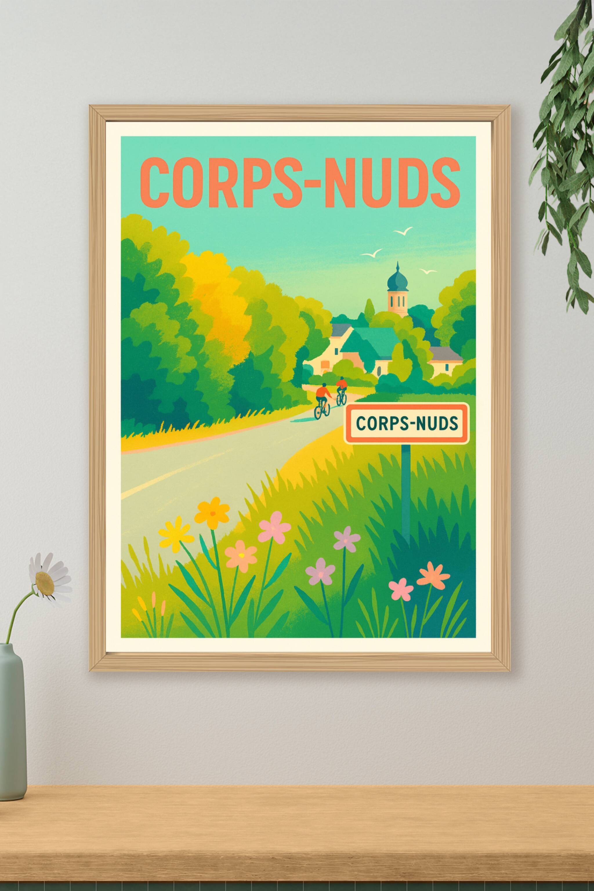 Affiche de Corps-Nuds - Invitation à la douceur de vivre campagnarde