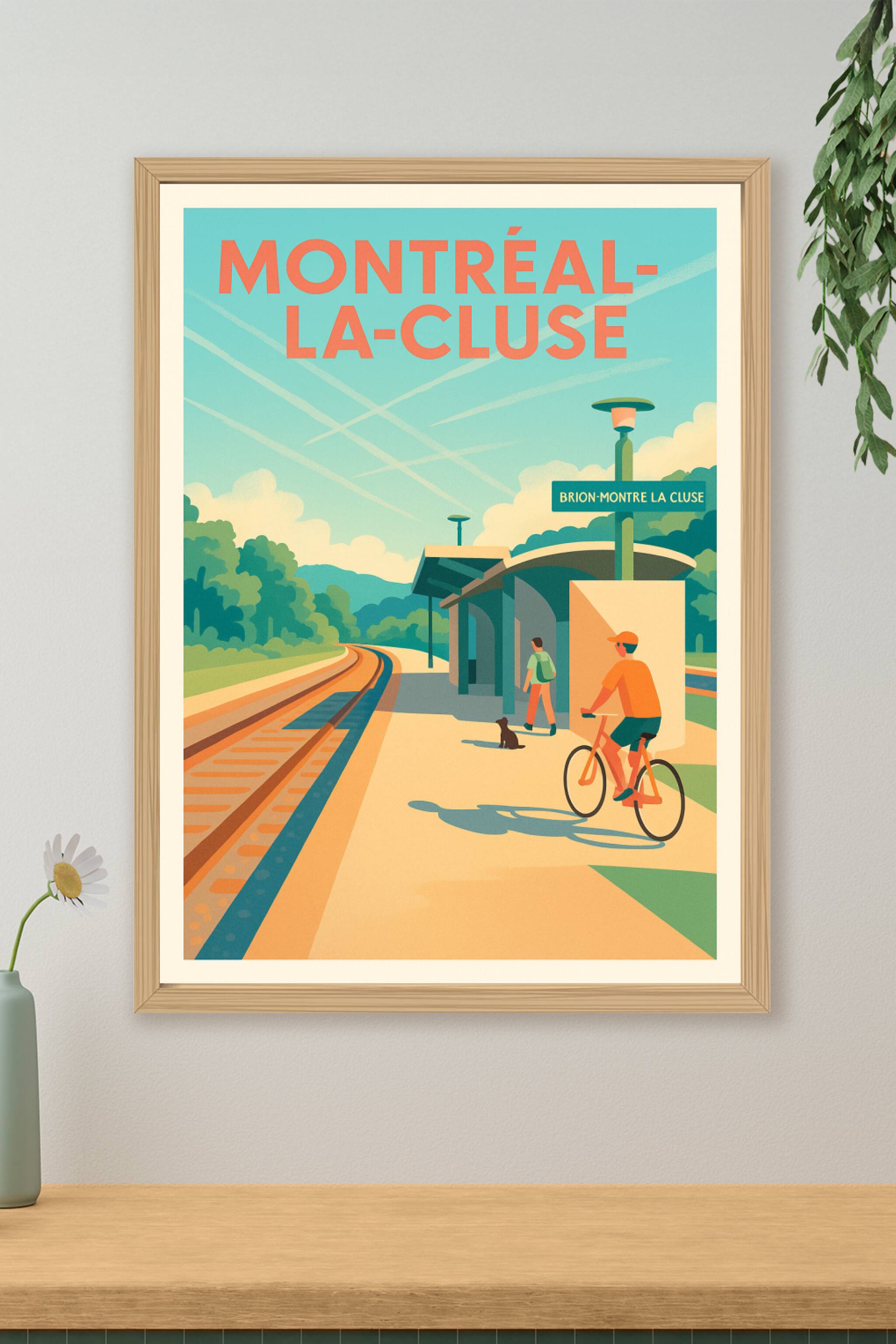 Affiche de Montréal-la-Cluse - Escapade nature à la gare de Brion