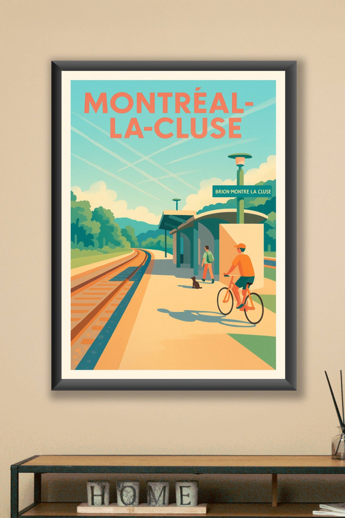 Affiche de Montréal-la-Cluse - Escapade nature à la gare de Brion