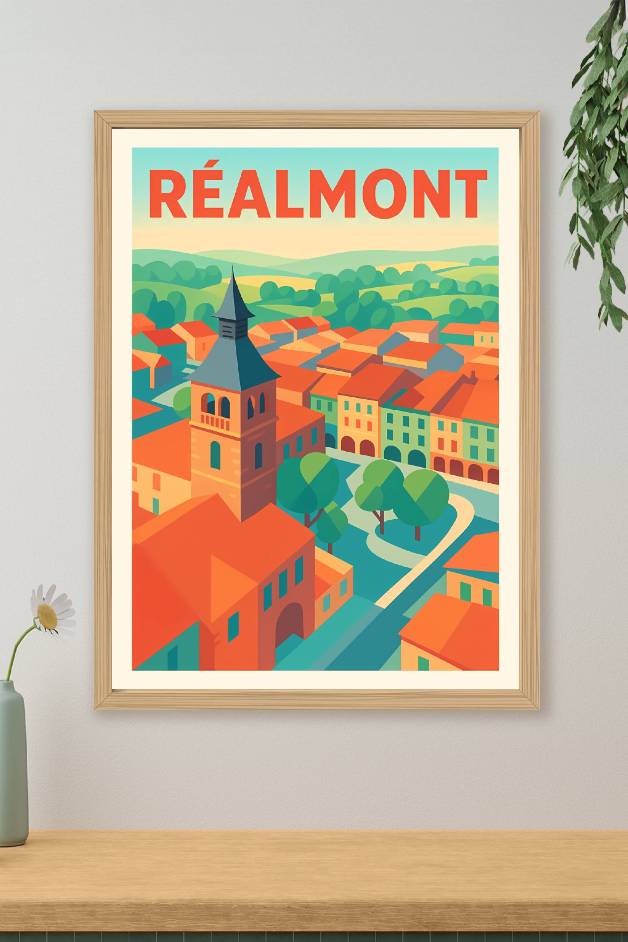 Affiche de Réalmont - Charme et couleurs du Sud-Ouest