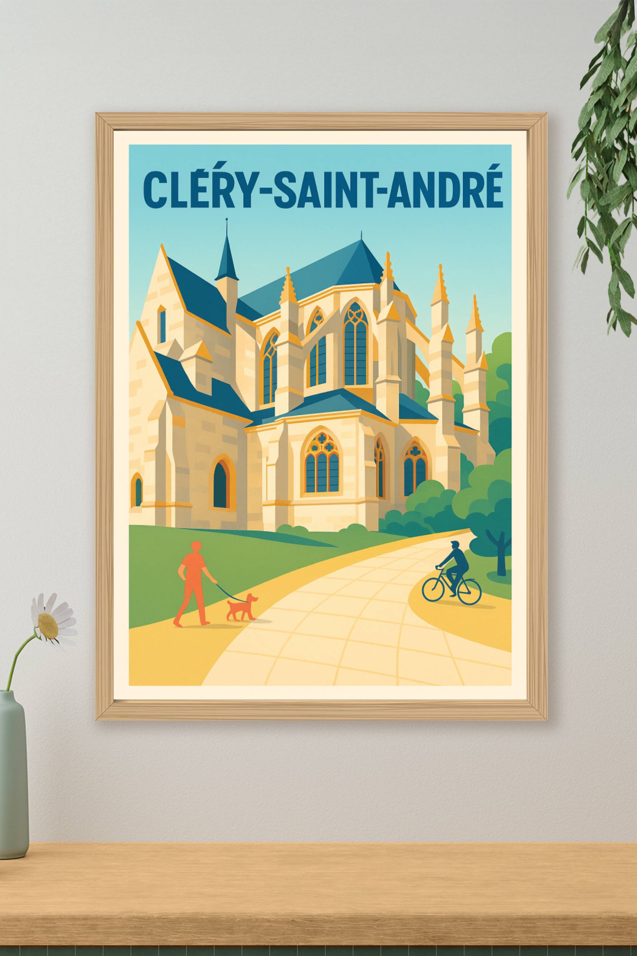 Affiche de Cléry-Saint-André - L'élégance gothique au cœur de la ville