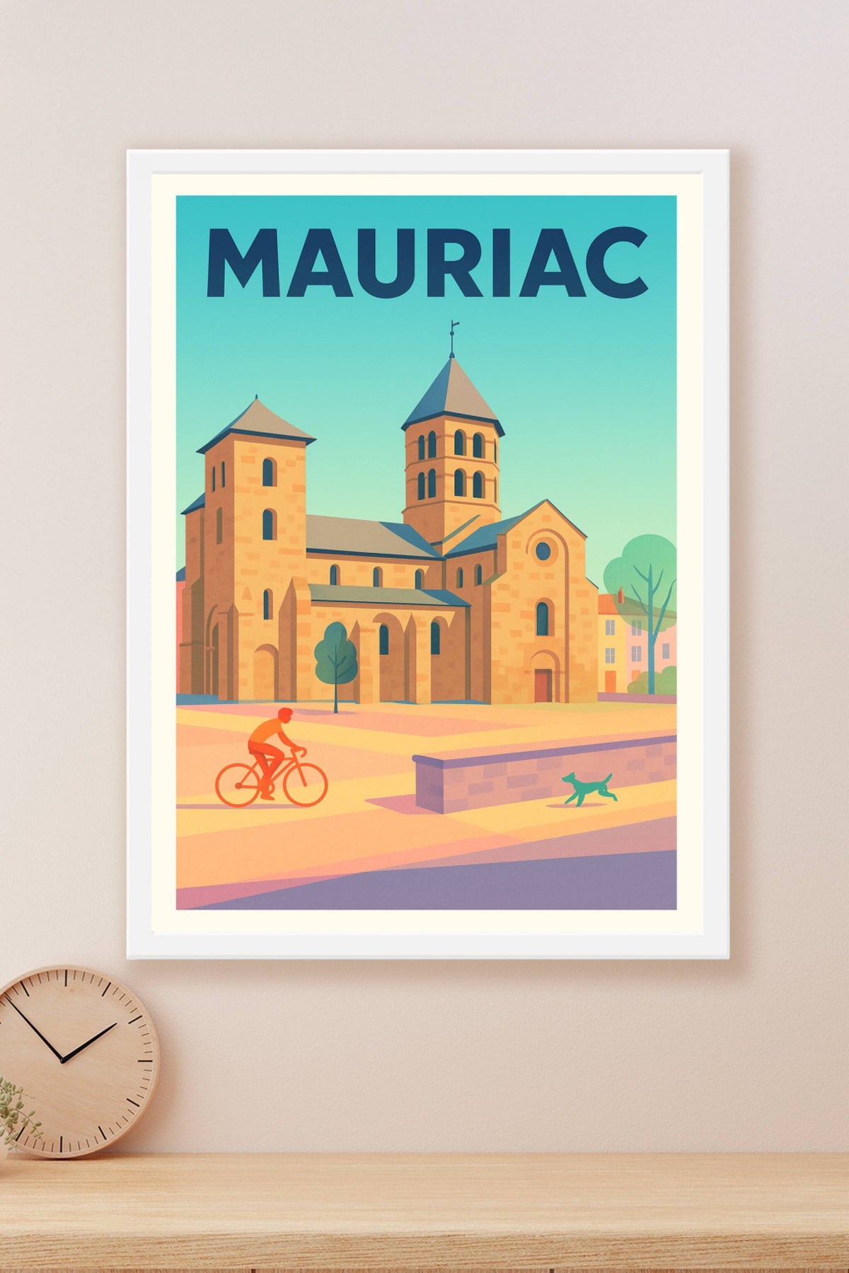 Affiche de Mauriac - Charme intemporel au cœur de l'Auvergne