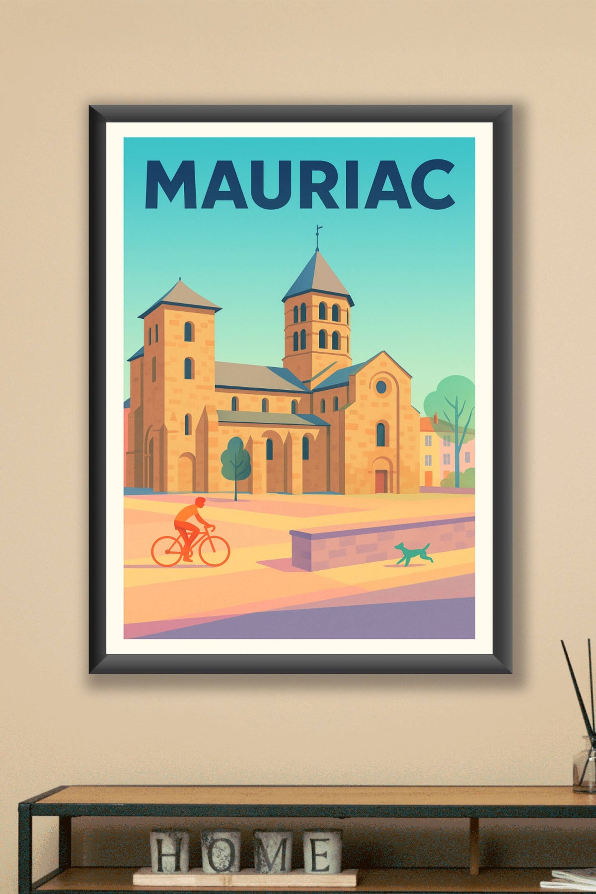 Affiche de Mauriac - Charme intemporel au cœur de l'Auvergne