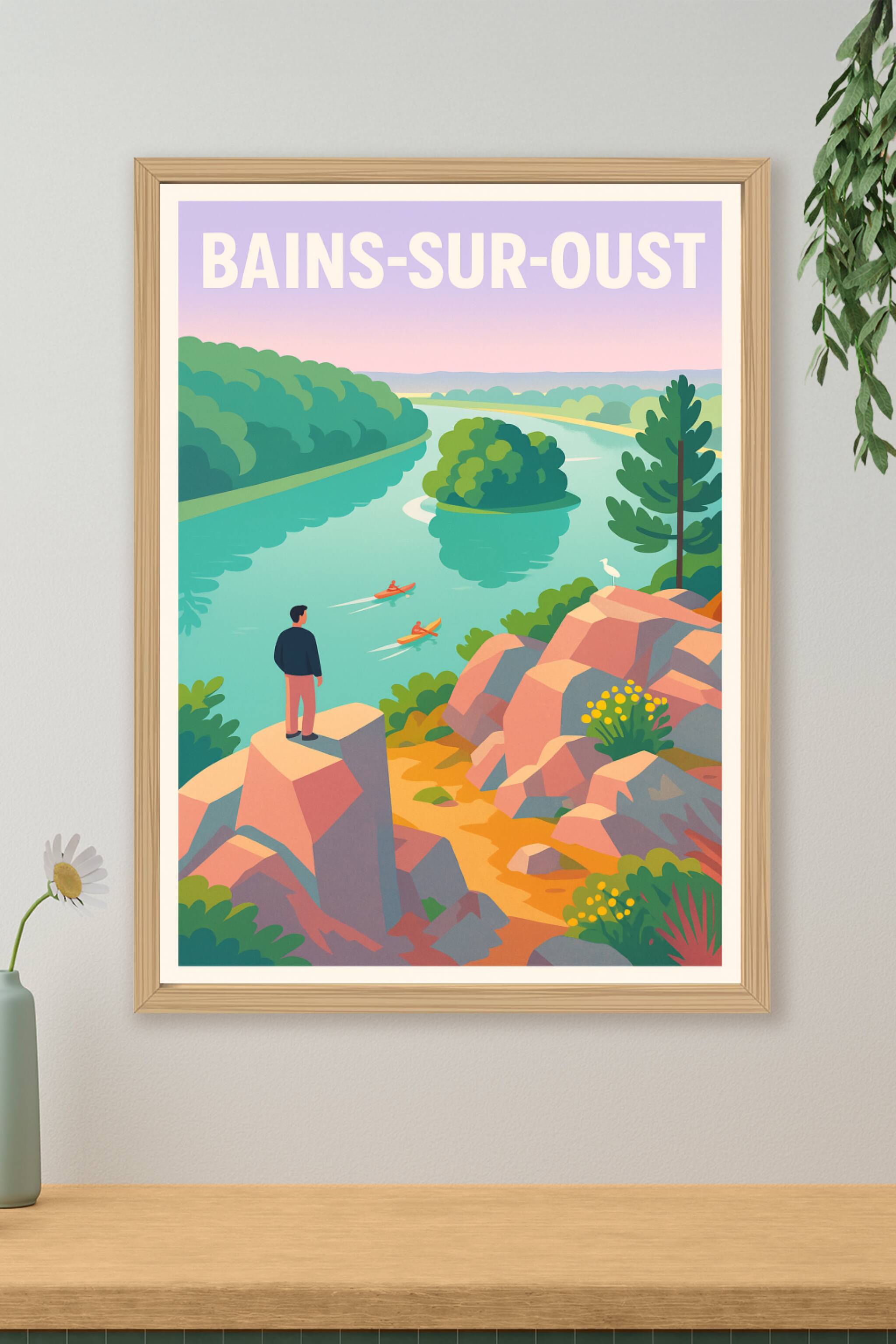 Affiche de Bains-sur-Oust - Escapade nature au fil de l'eau
