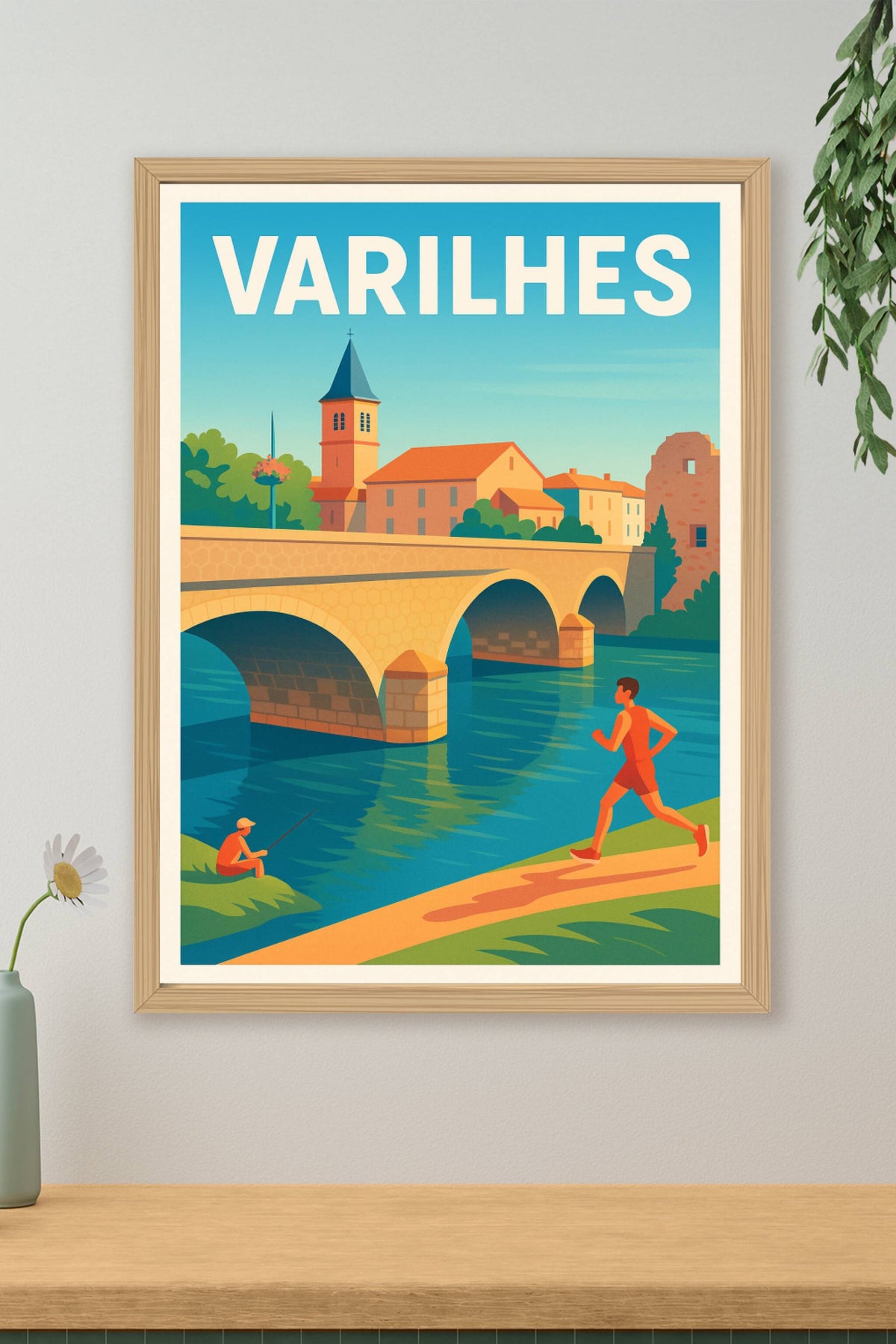 Affiche de Varilhes - Charme paisible au fil de l'eau