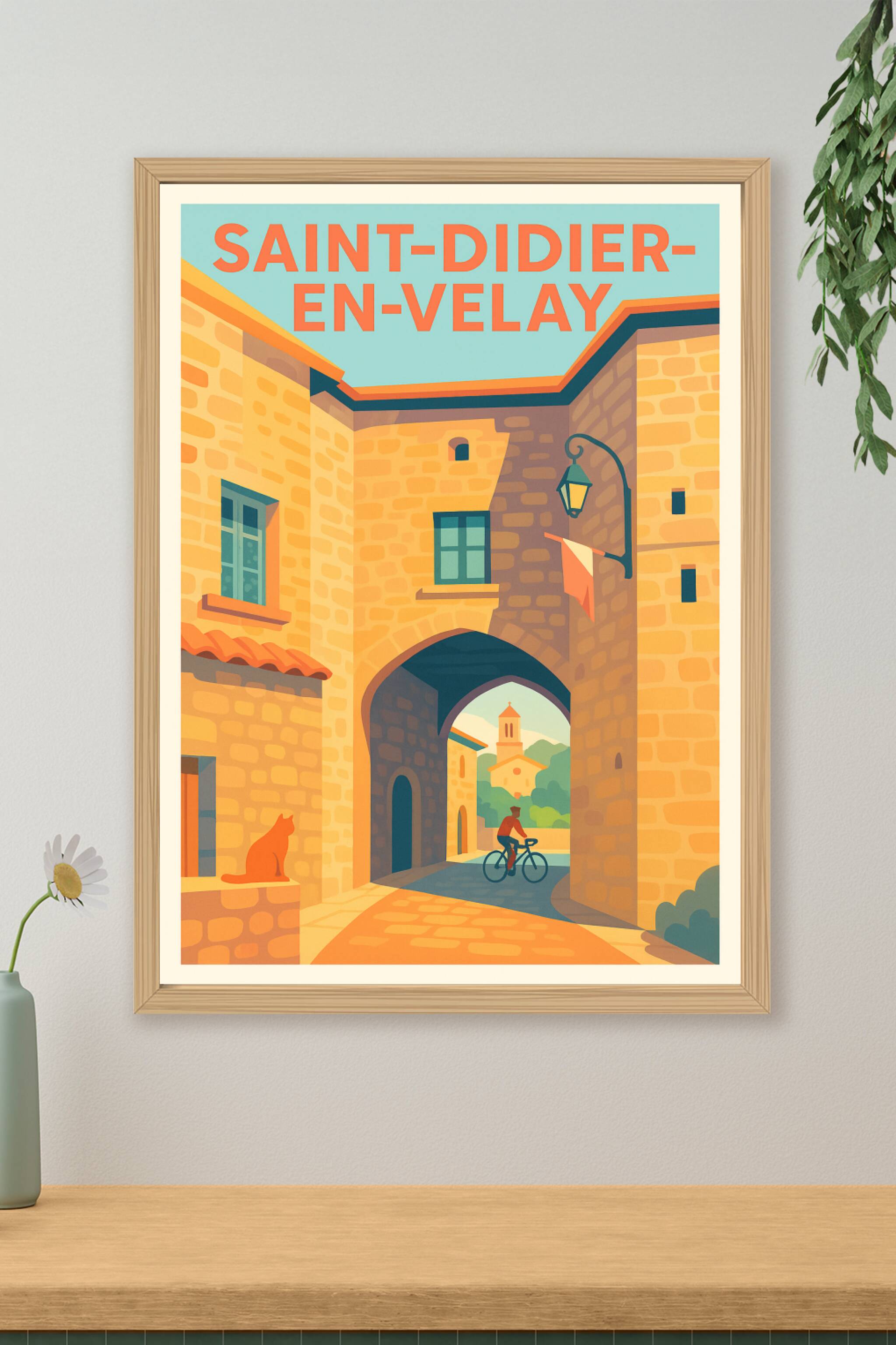 Affiche de Saint-Didier-en-Velay - Charme et authenticité au cœur de la vieille ville