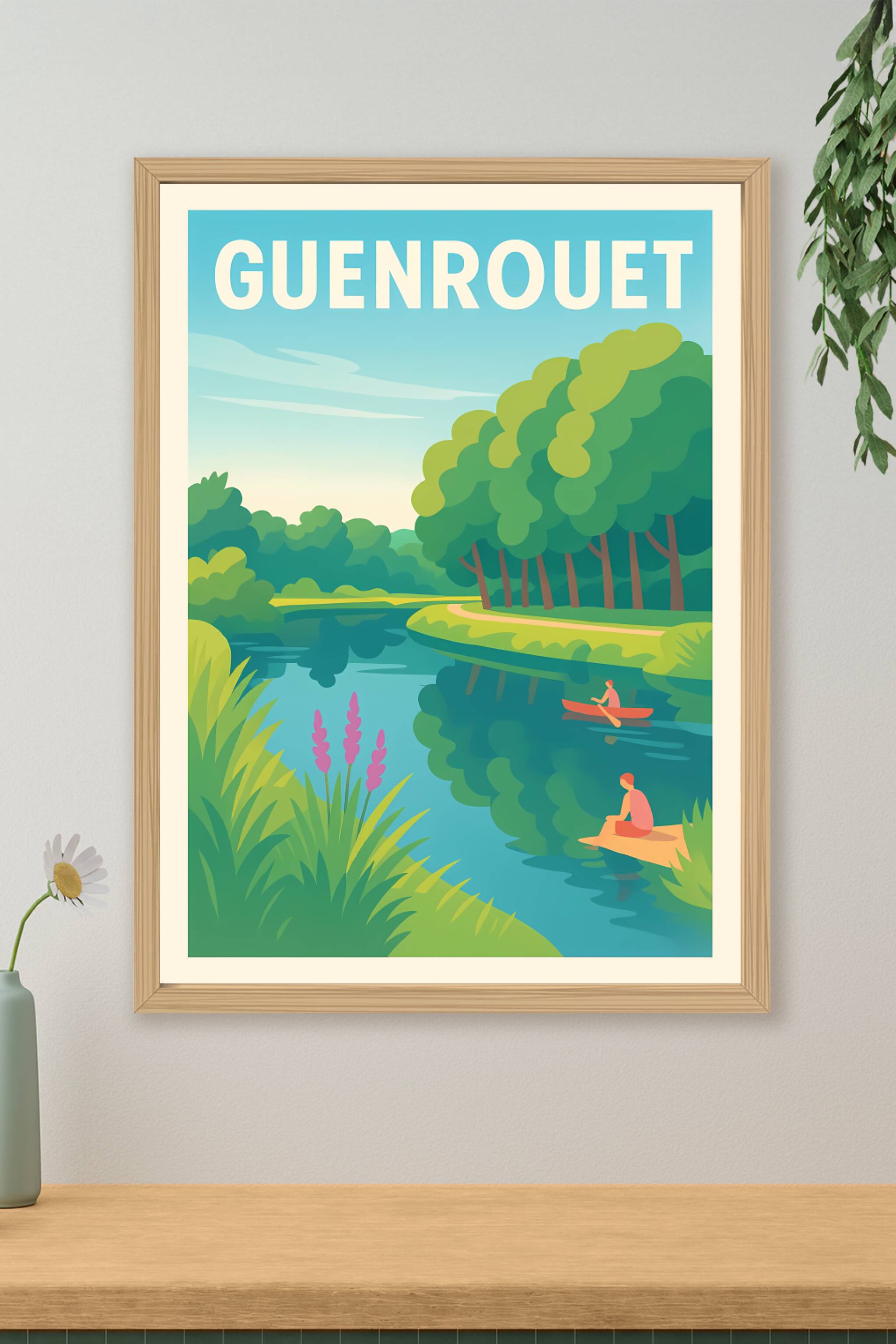 Affiche de Guenrouet - Tranquillité au fil de l'eau