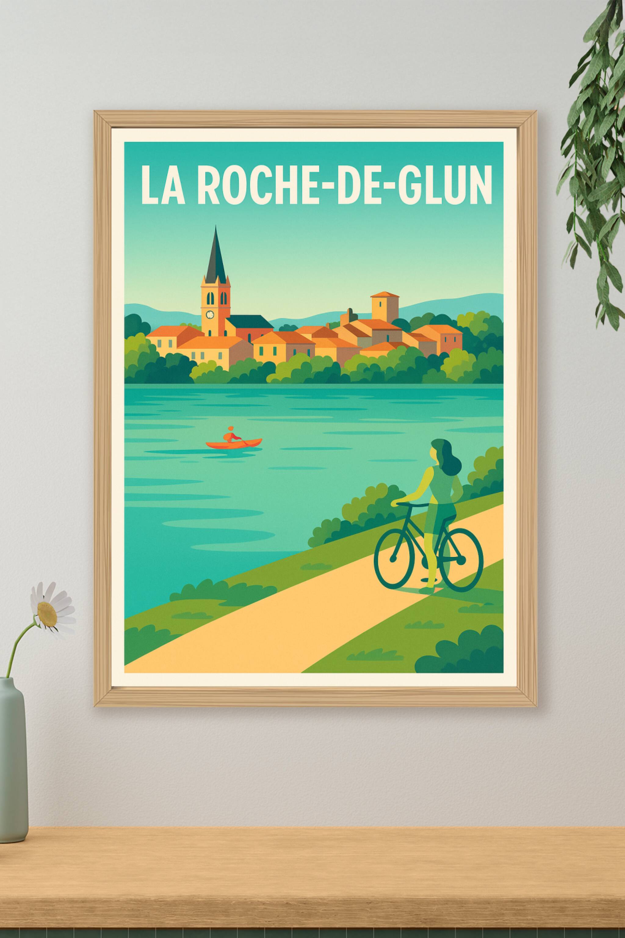 Affiche de La Roche-de-Glun - Promenade au fil de l'eau