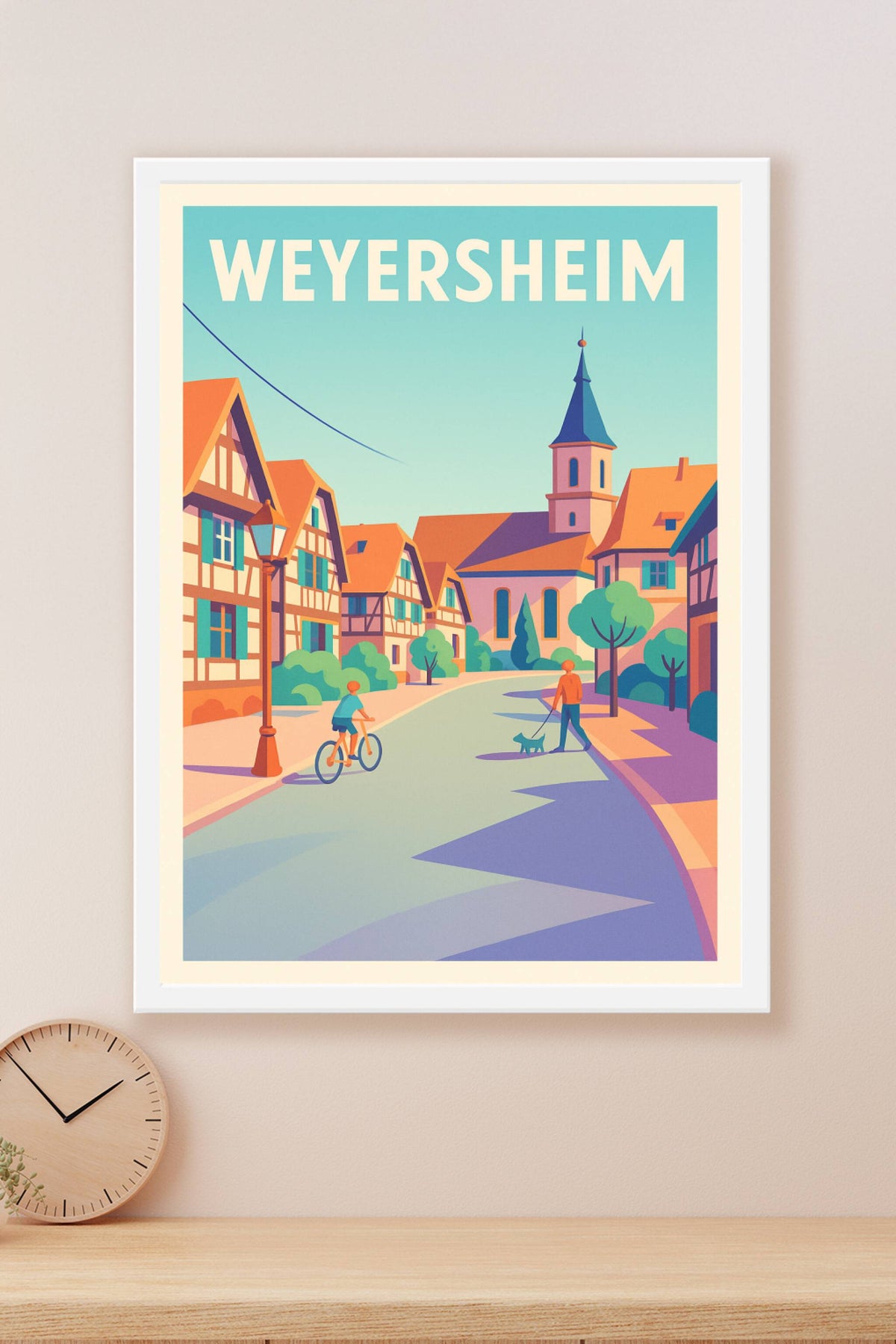 Affiche de Weyersheim - Charme pittoresque d'un village alsacien