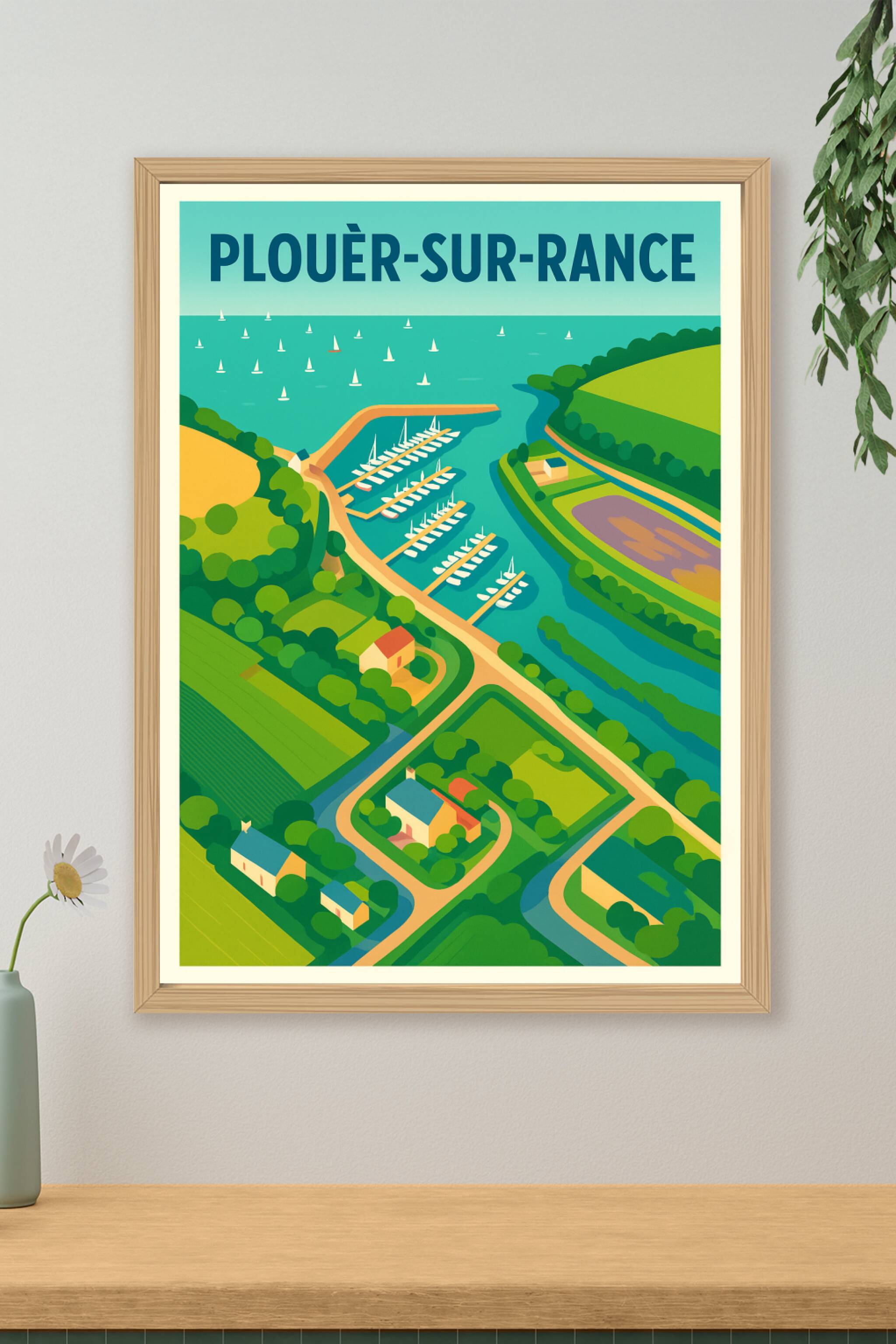 Affiche de Plouër-sur-Rance - Évasion nautique au cœur de la Bretagne