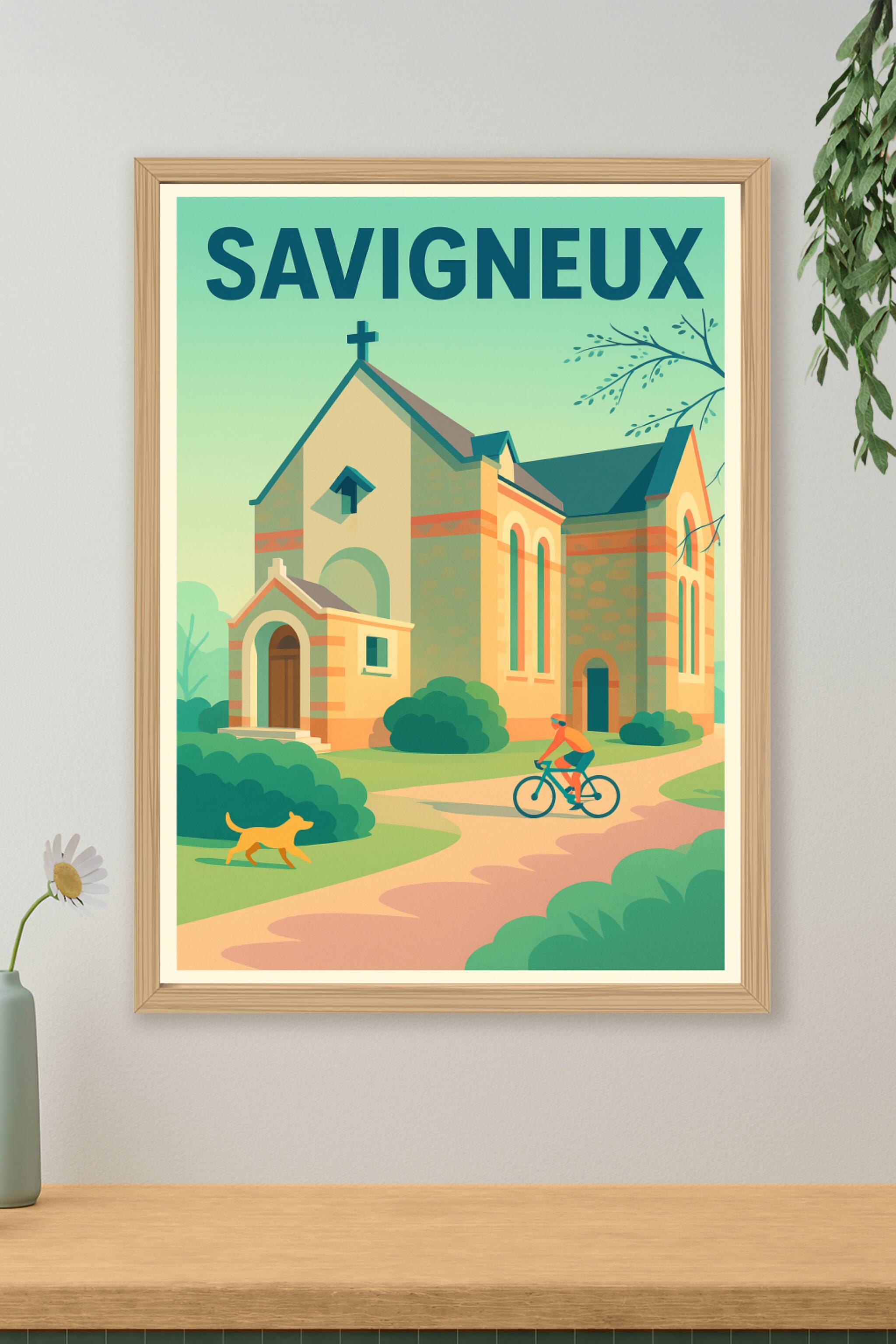 Affiche de Savigneux - Charme et sérénité au cœur du village