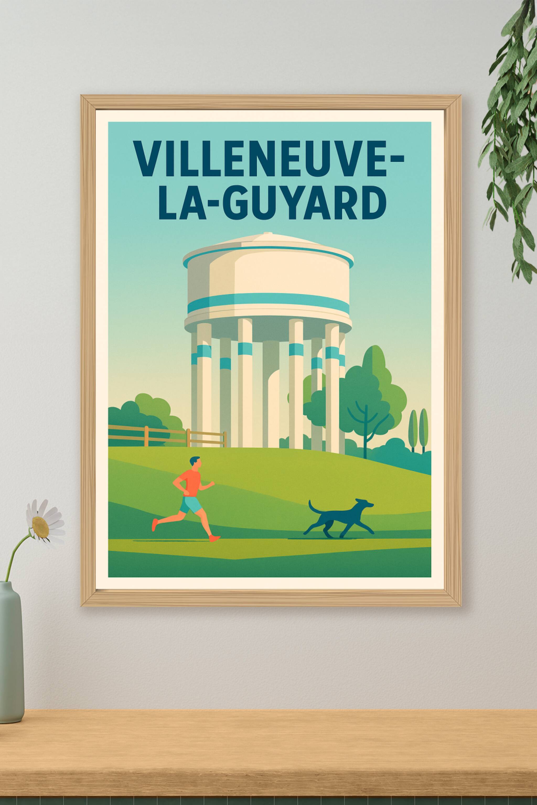 Affiche de Villeneuve-la-Guyard - Évasion et nature au fil de l'eau