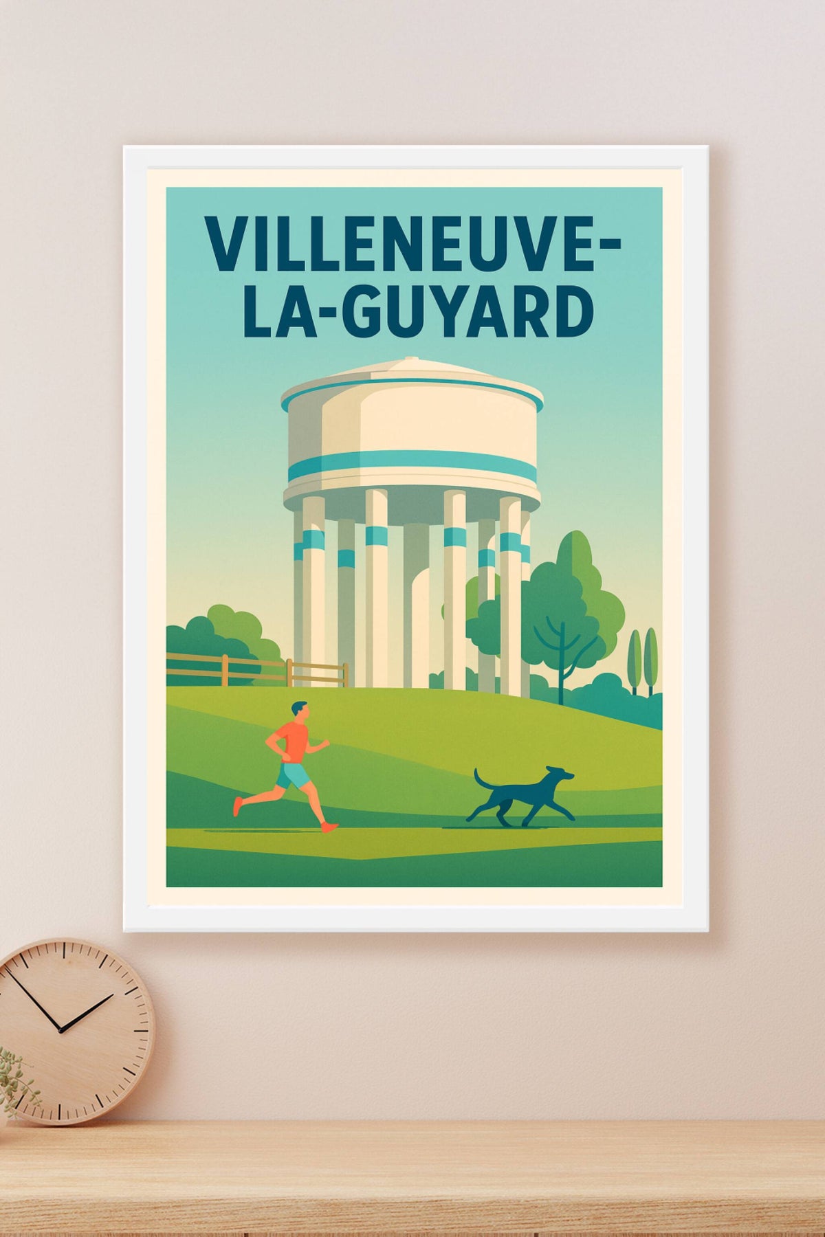 Affiche de Villeneuve-la-Guyard - Évasion et nature au fil de l'eau
