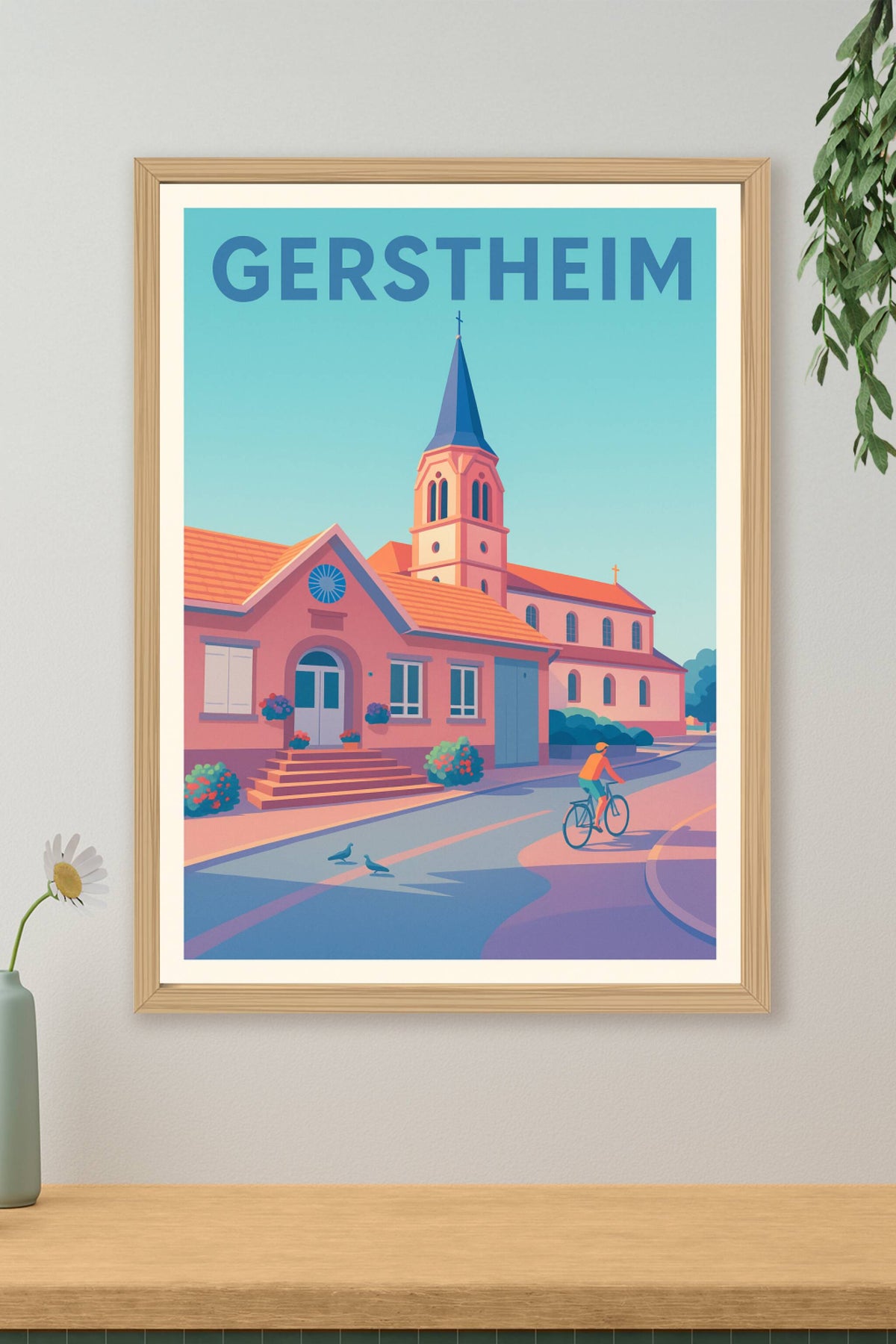 Affiche de Gerstheim - Charme paisible et authenticité alsacienne