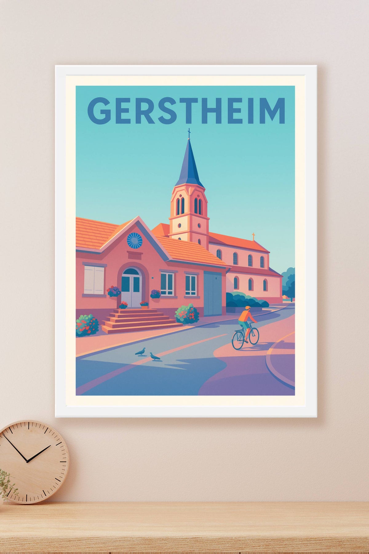 Affiche de Gerstheim - Charme paisible et authenticité alsacienne
