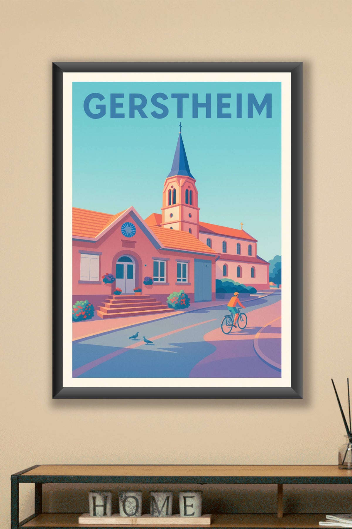 Affiche de Gerstheim - Charme paisible et authenticité alsacienne
