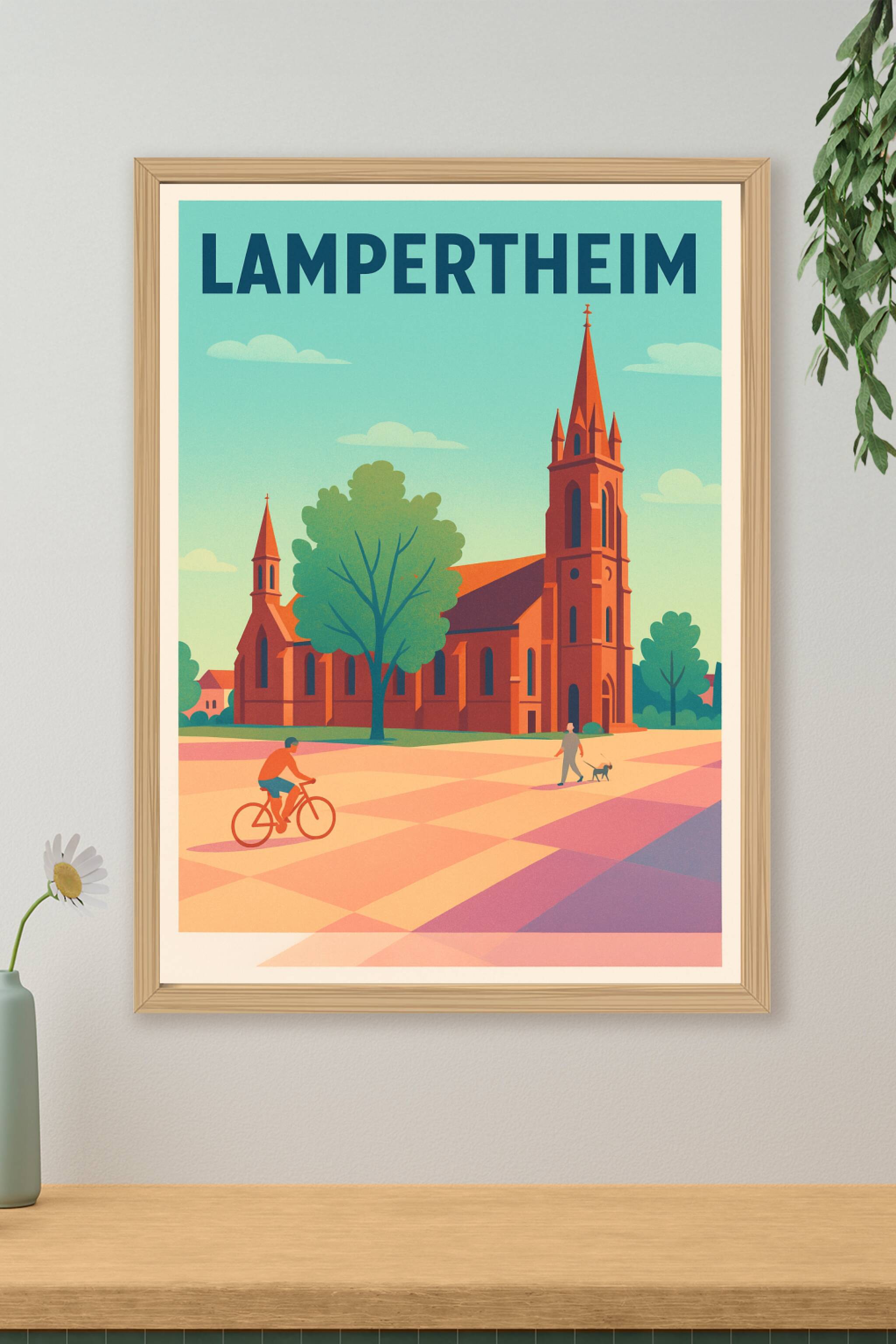 Affiche de Lampertheim - Tranquillité et charme à l'ombre de l'église