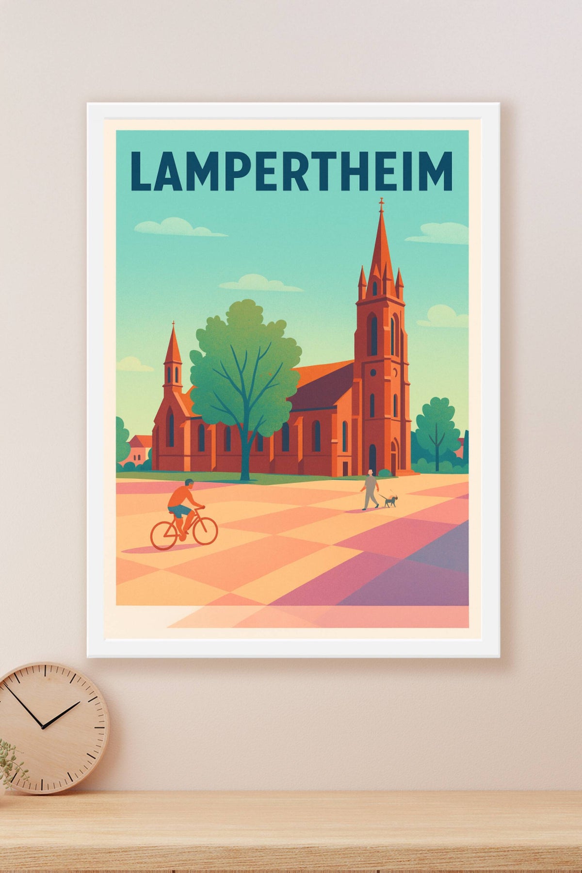 Affiche de Lampertheim - Tranquillité et charme à l'ombre de l'église
