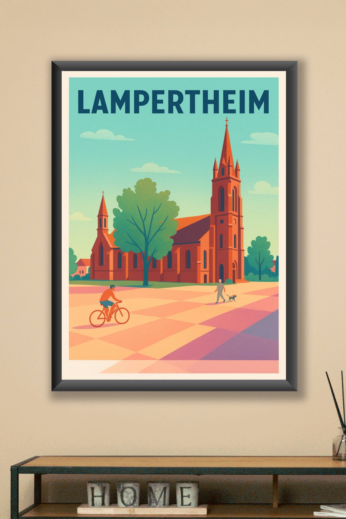 Affiche de Lampertheim - Tranquillité et charme à l'ombre de l'église