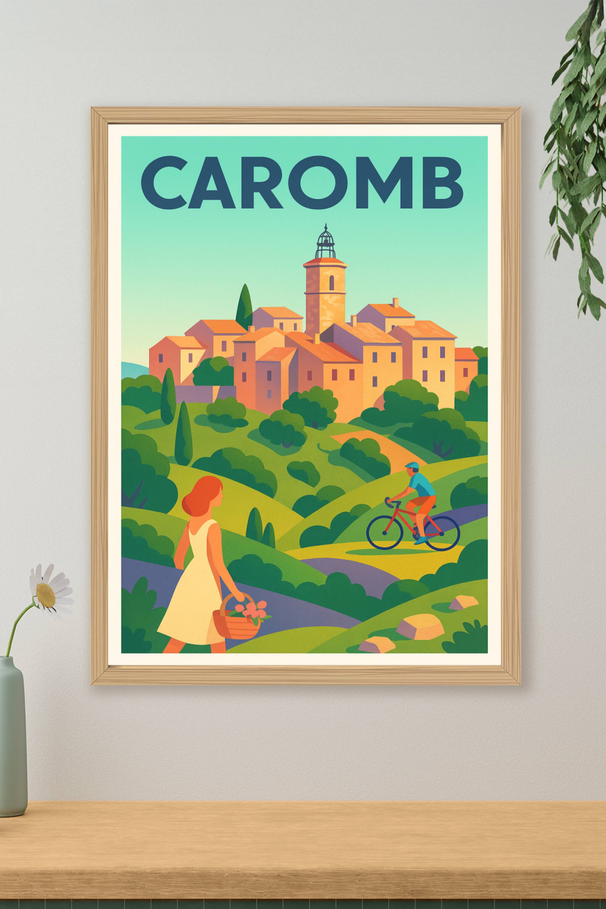 Affiche de Caromb - Escapade bucolique au cœur du vignoble