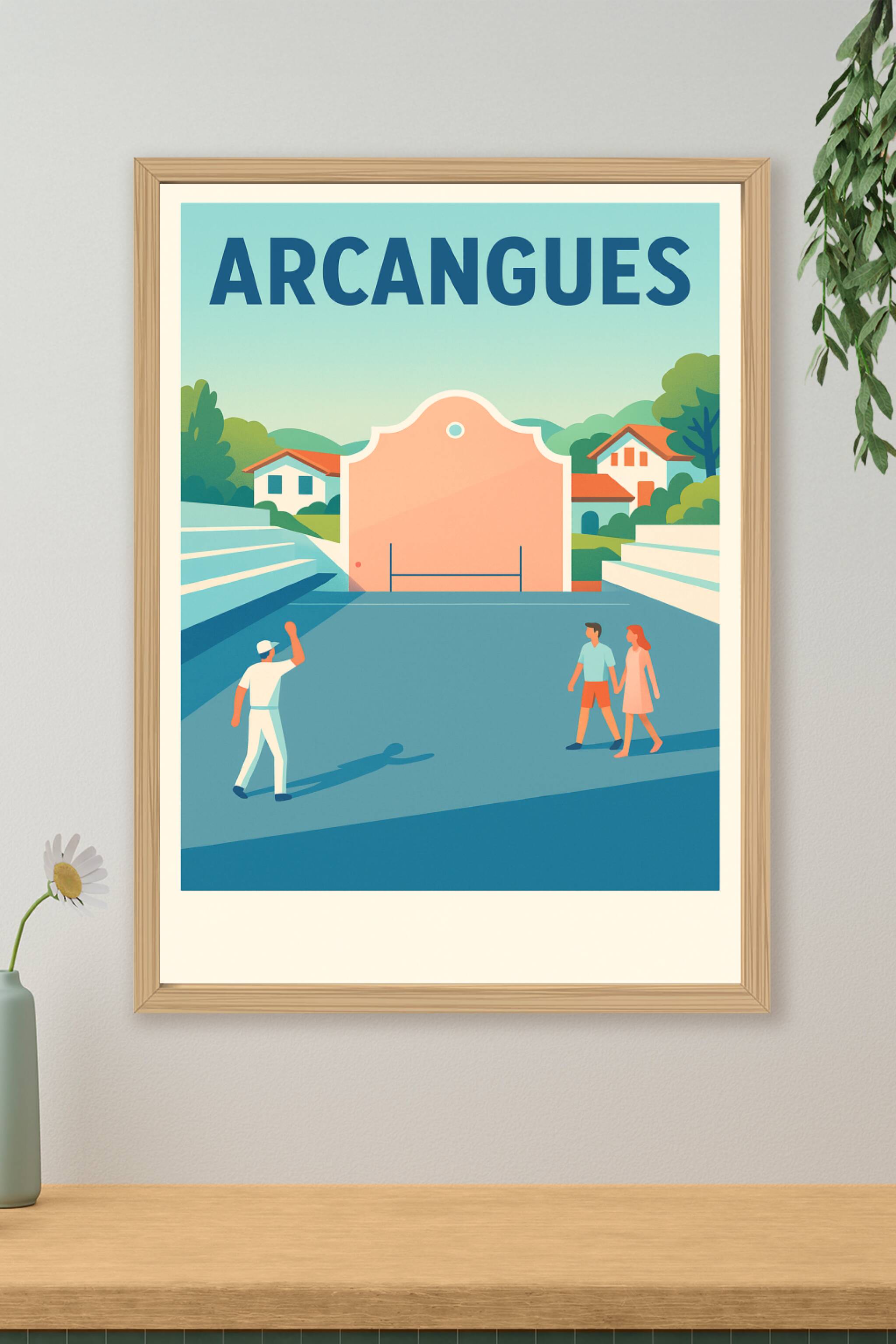 Affiche de Arcangues - Atmosphère basque authentique