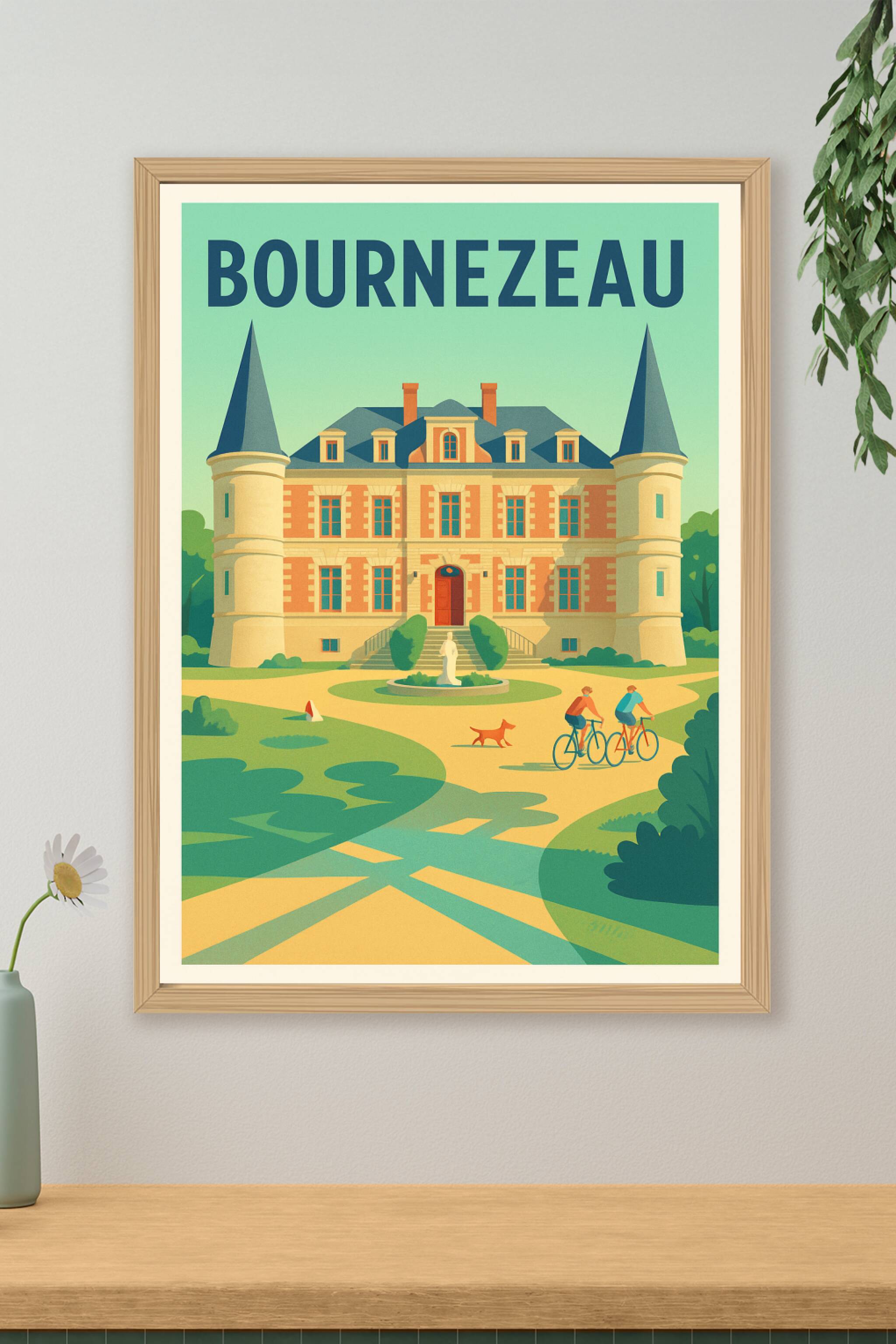 Affiche de Bournezeau - Charme et quiétude au château