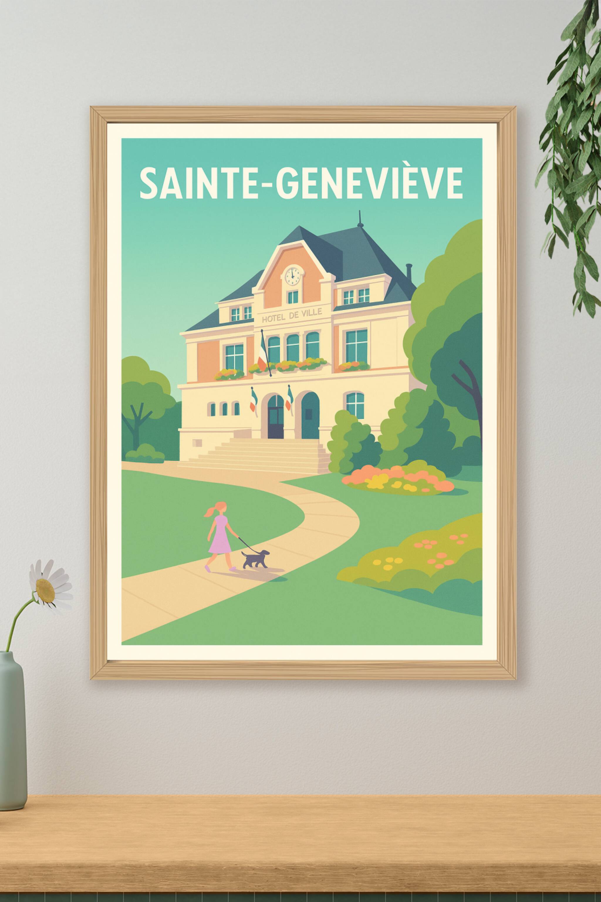 Affiche de Sainte-Geneviève - Charme et sérénité au cœur de la ville