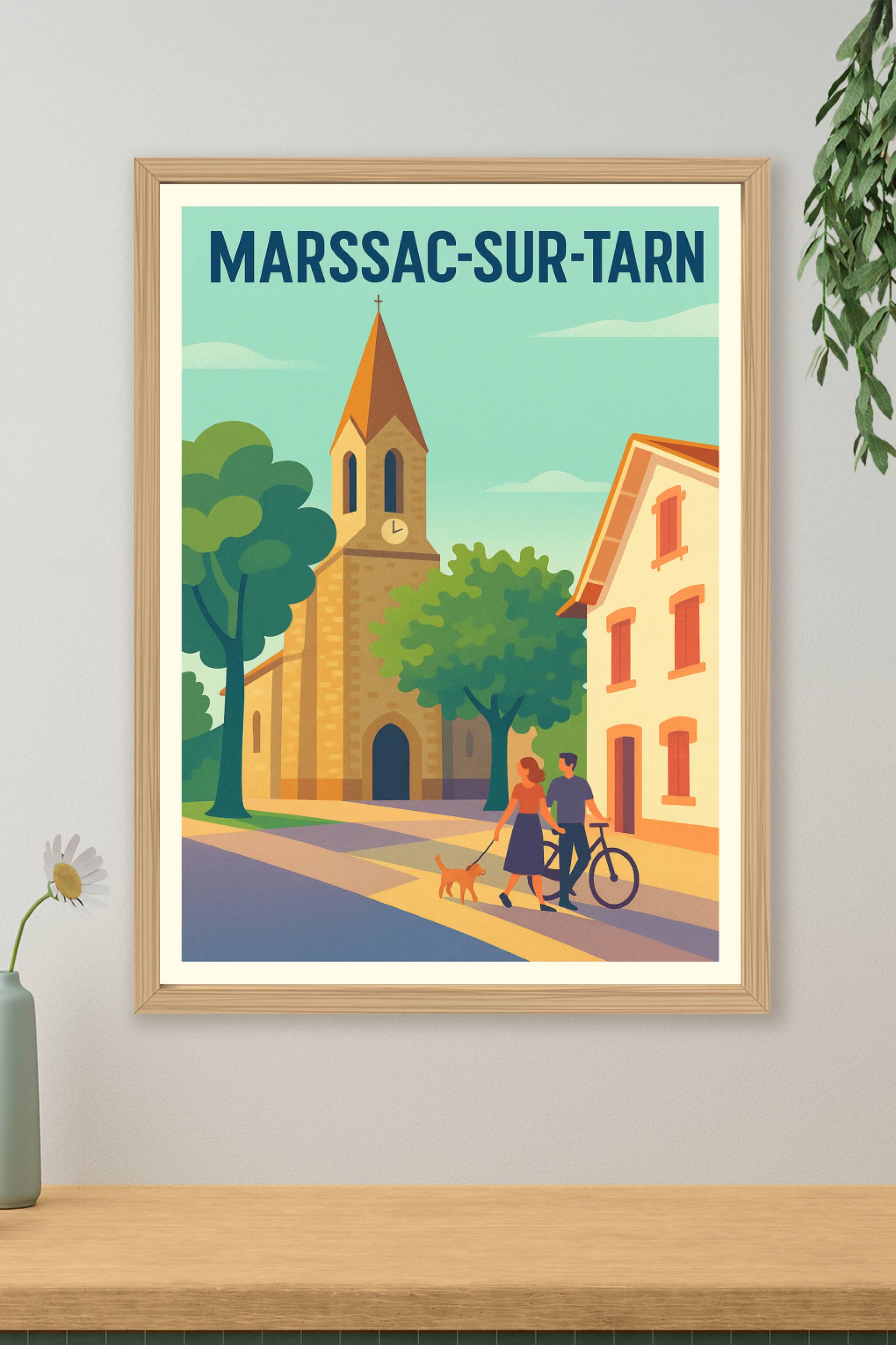 Affiche de Marssac-sur-Tarn - Charme et sérénité au cœur du village