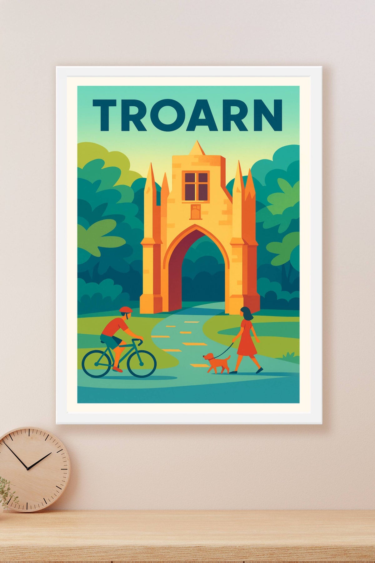Affiche de Troarn - L'entrée emblématique en balade