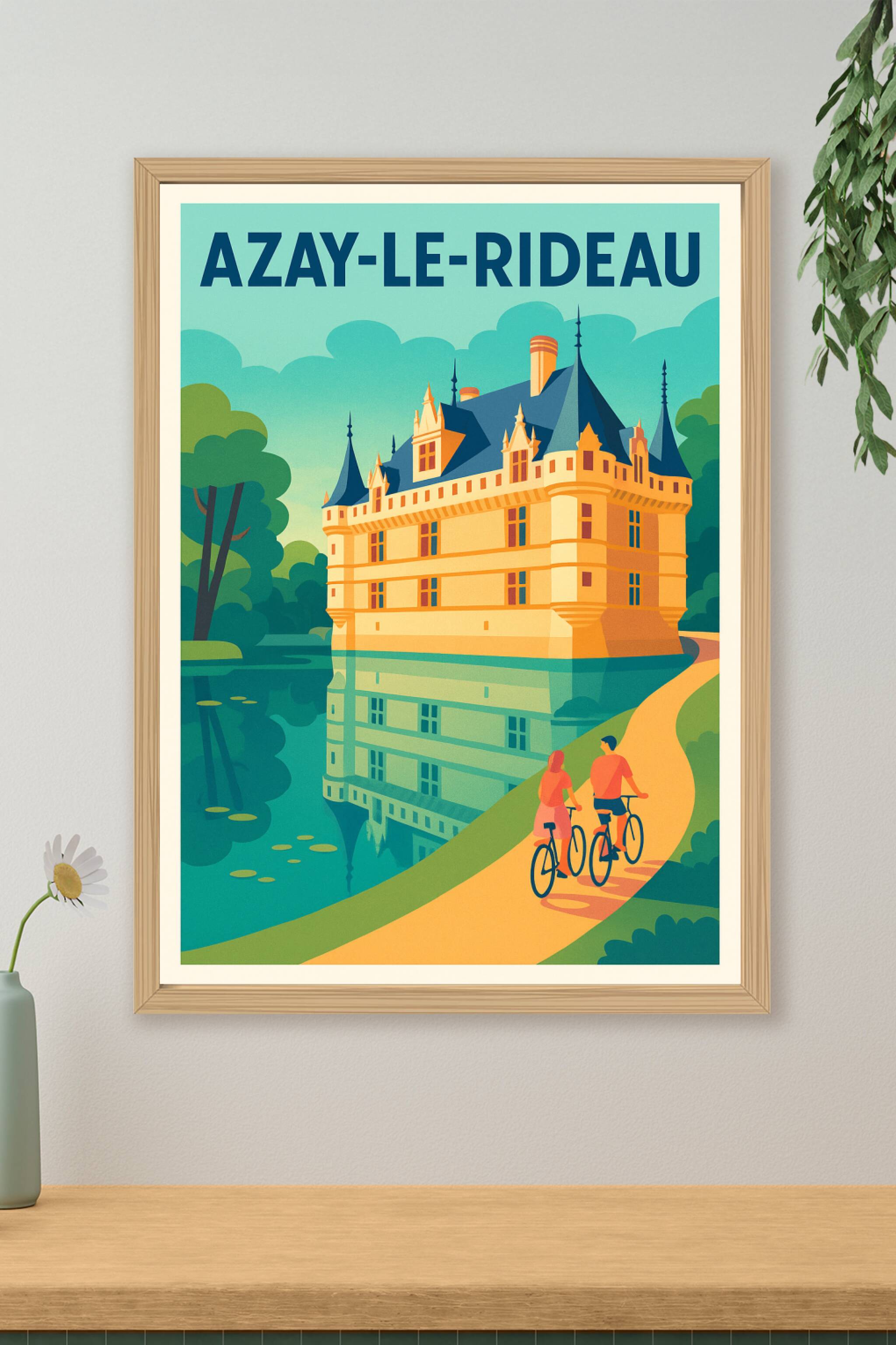 Affiche de Azay-le-Rideau - Charme et Sérénité au Château