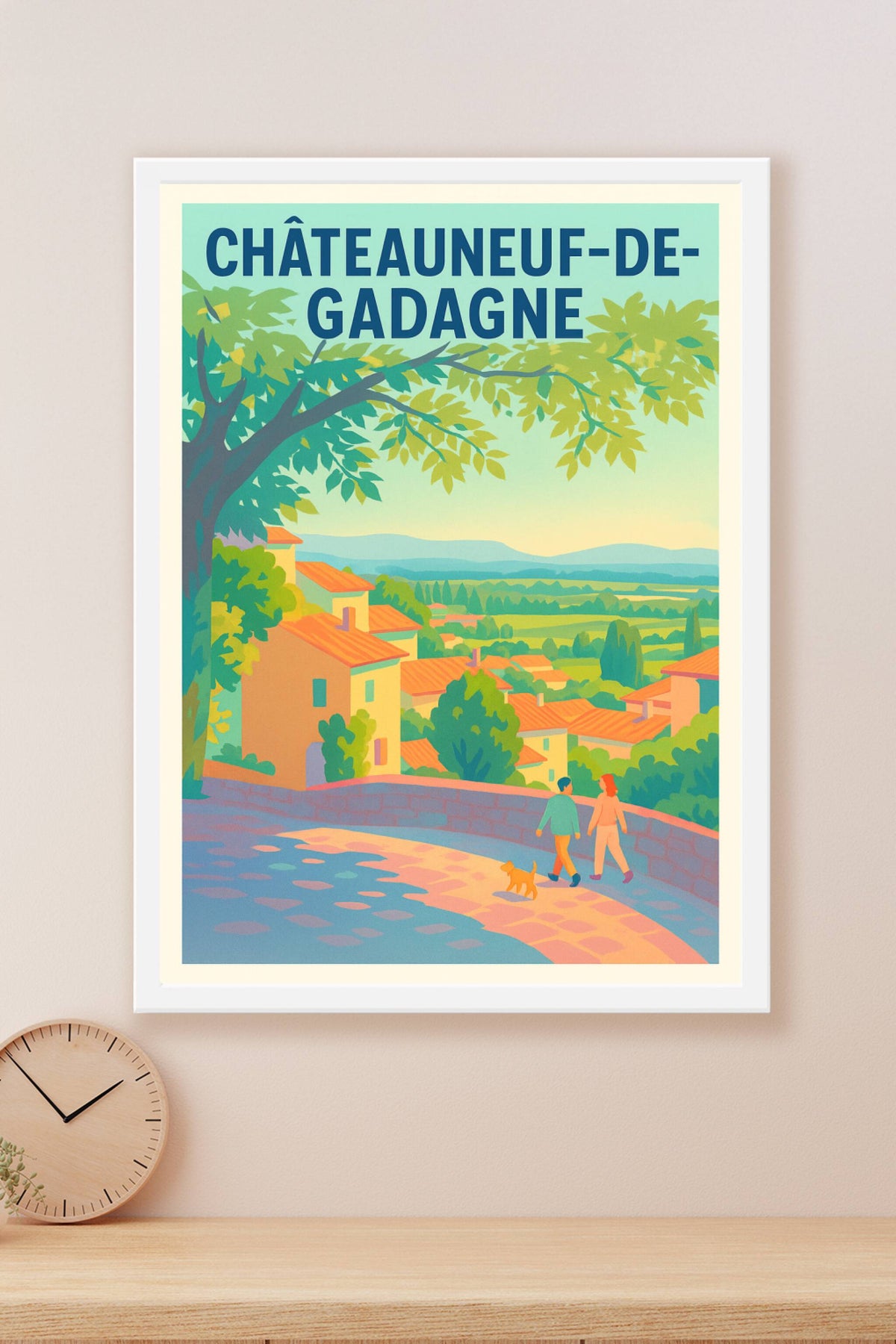 Affiche de Châteauneuf-de-Gadagne - Un village provençal enchanteur