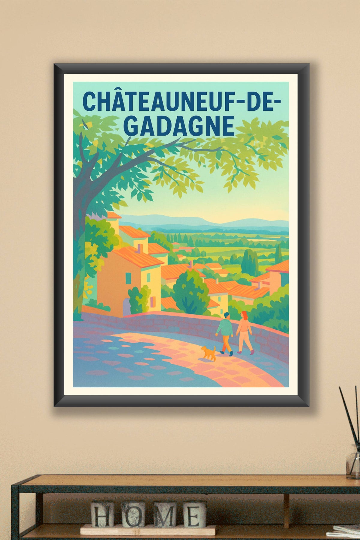Affiche de Châteauneuf-de-Gadagne - Un village provençal enchanteur
