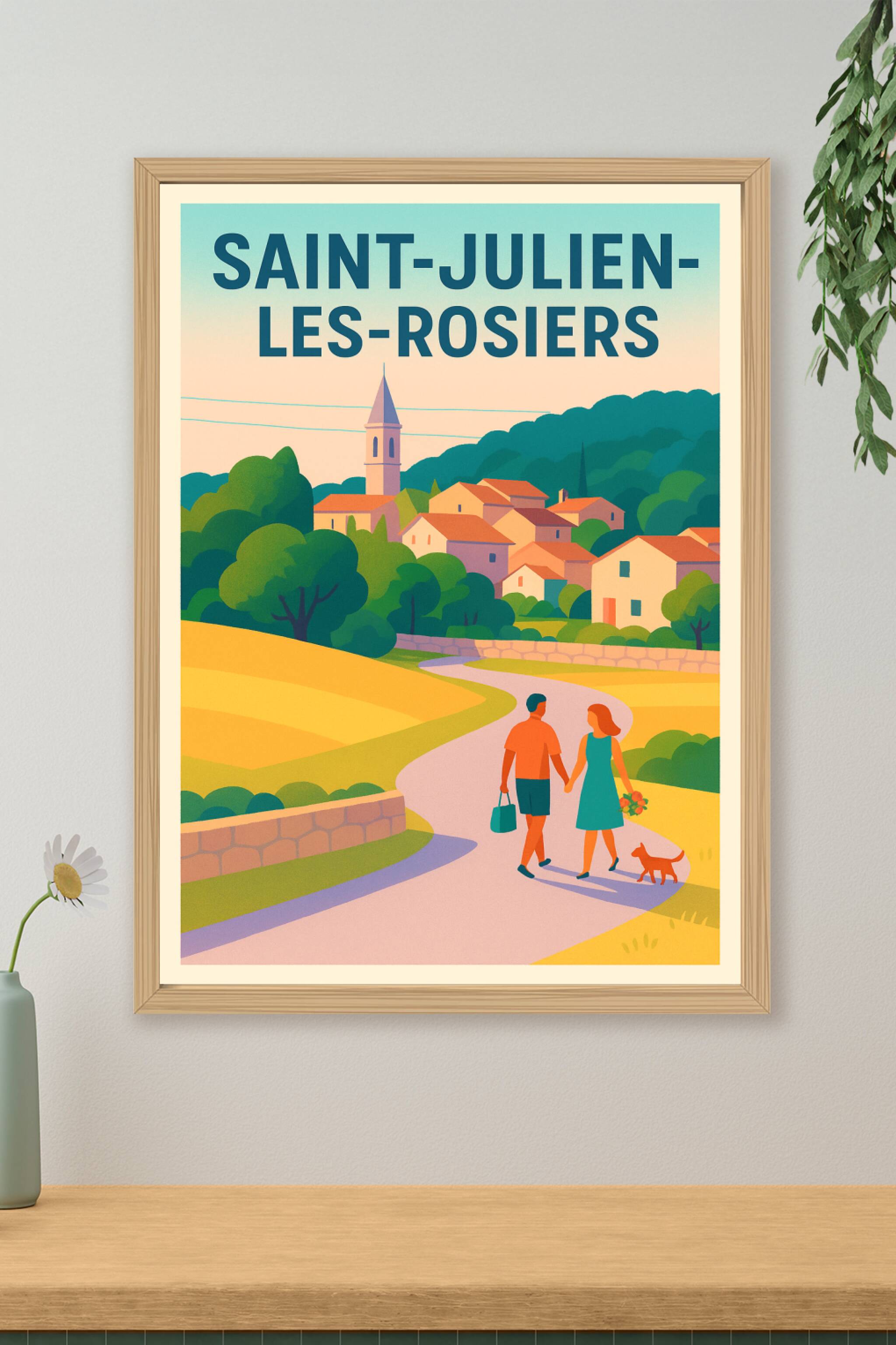 Affiche de Saint-Julien-les-Rosiers - Évasion champêtre en duo