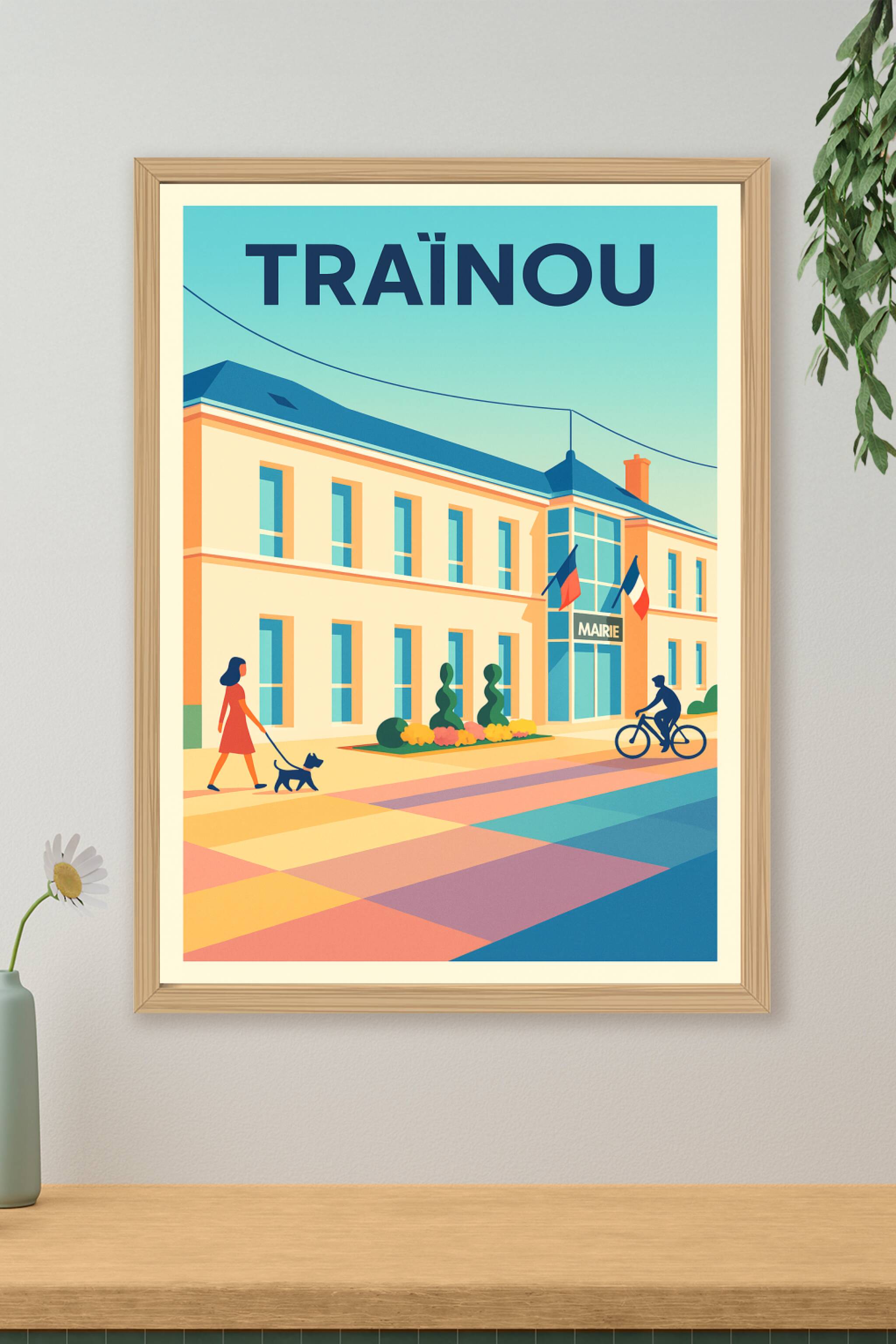 Affiche de Traînou - Charme et tranquillité au cœur de la commune