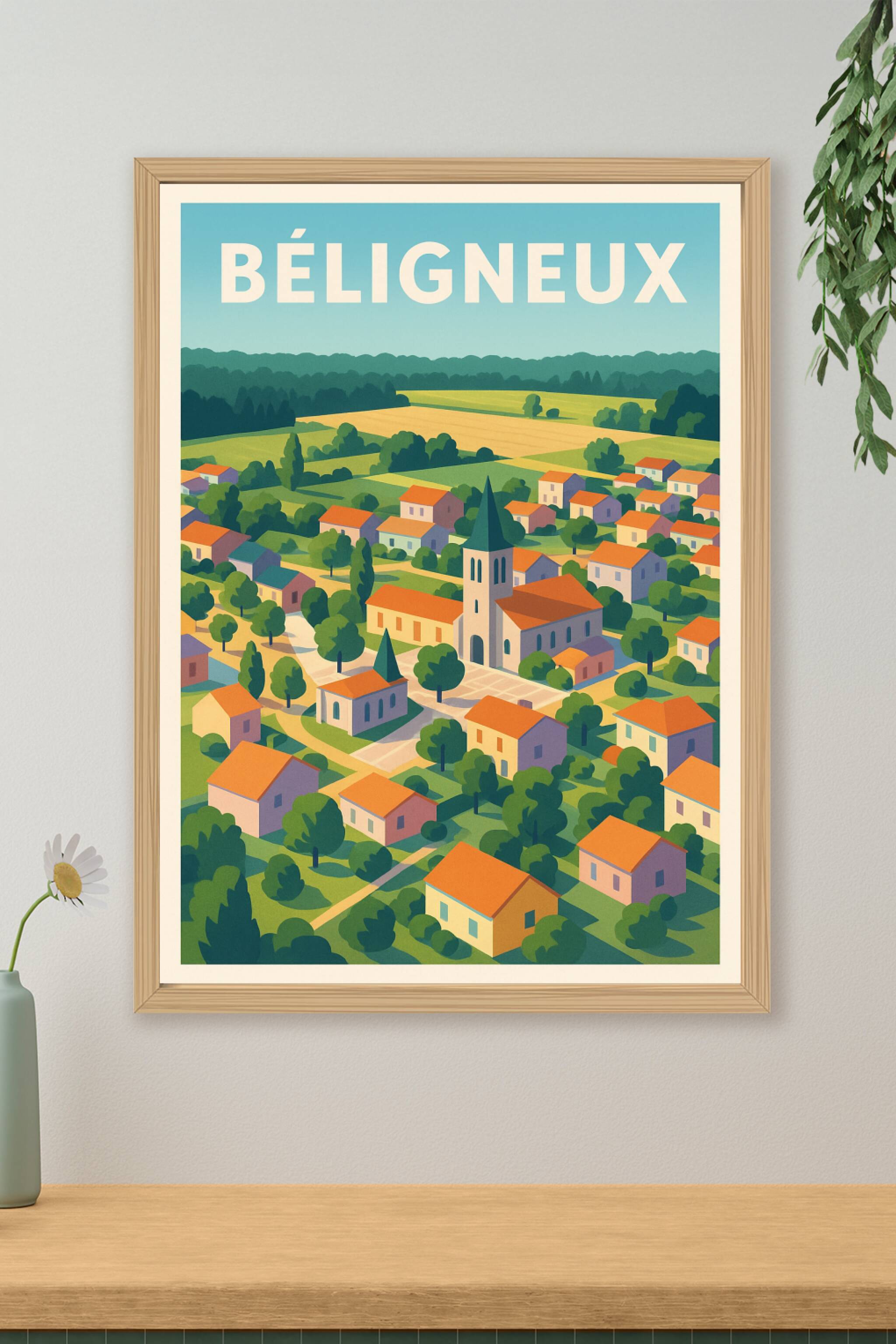 Affiche de Béligneux - Charme et sérénité au cœur de la campagne