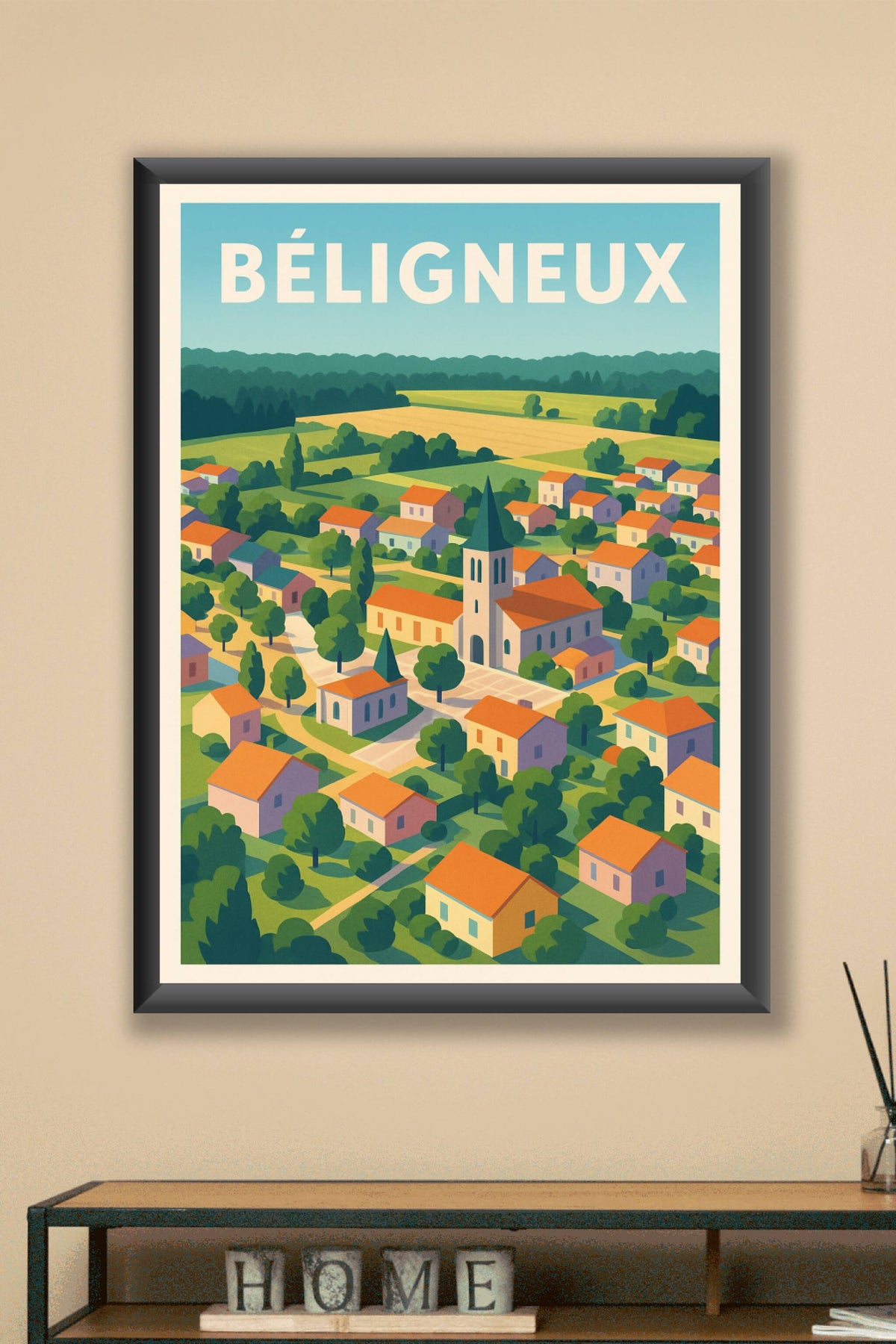 Affiche de Béligneux - Charme et sérénité au cœur de la campagne