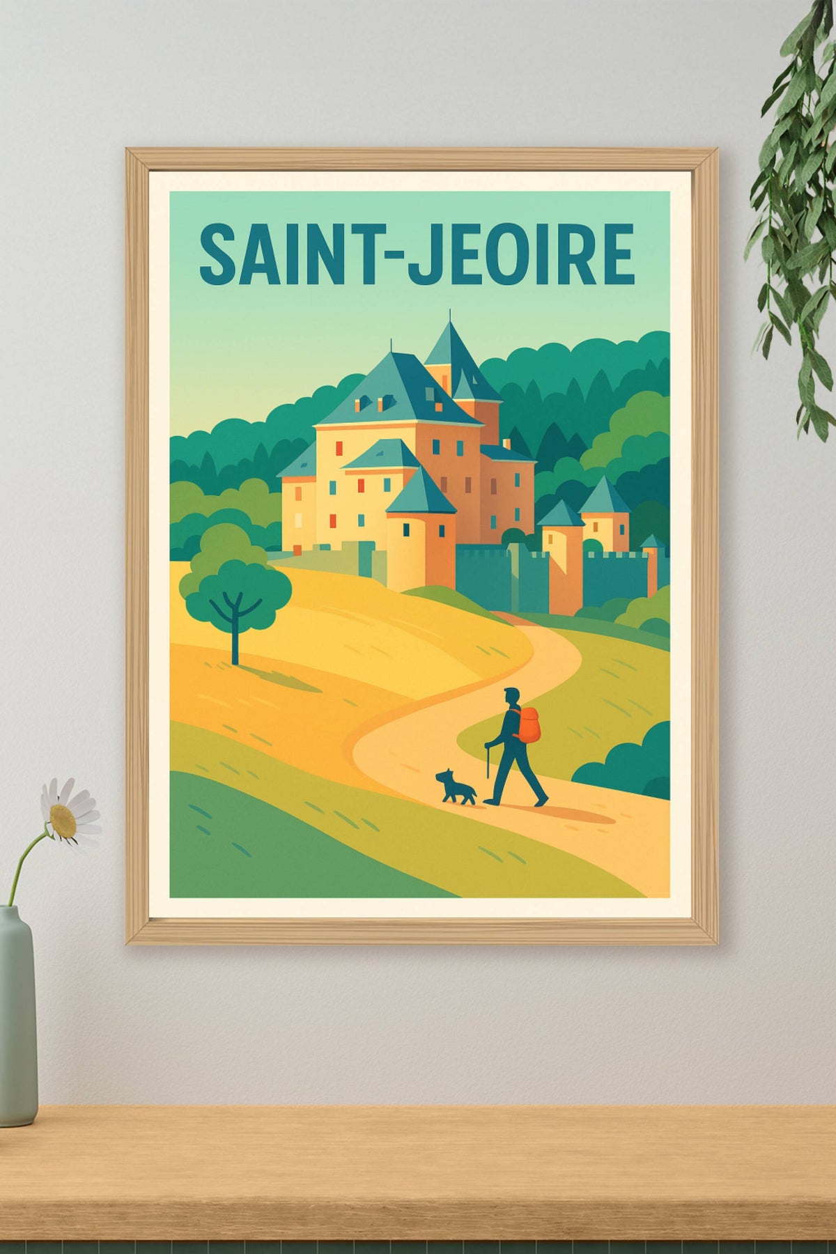 Affiche de Saint-Jeoire - Invitation à la découverte et à la randonnée