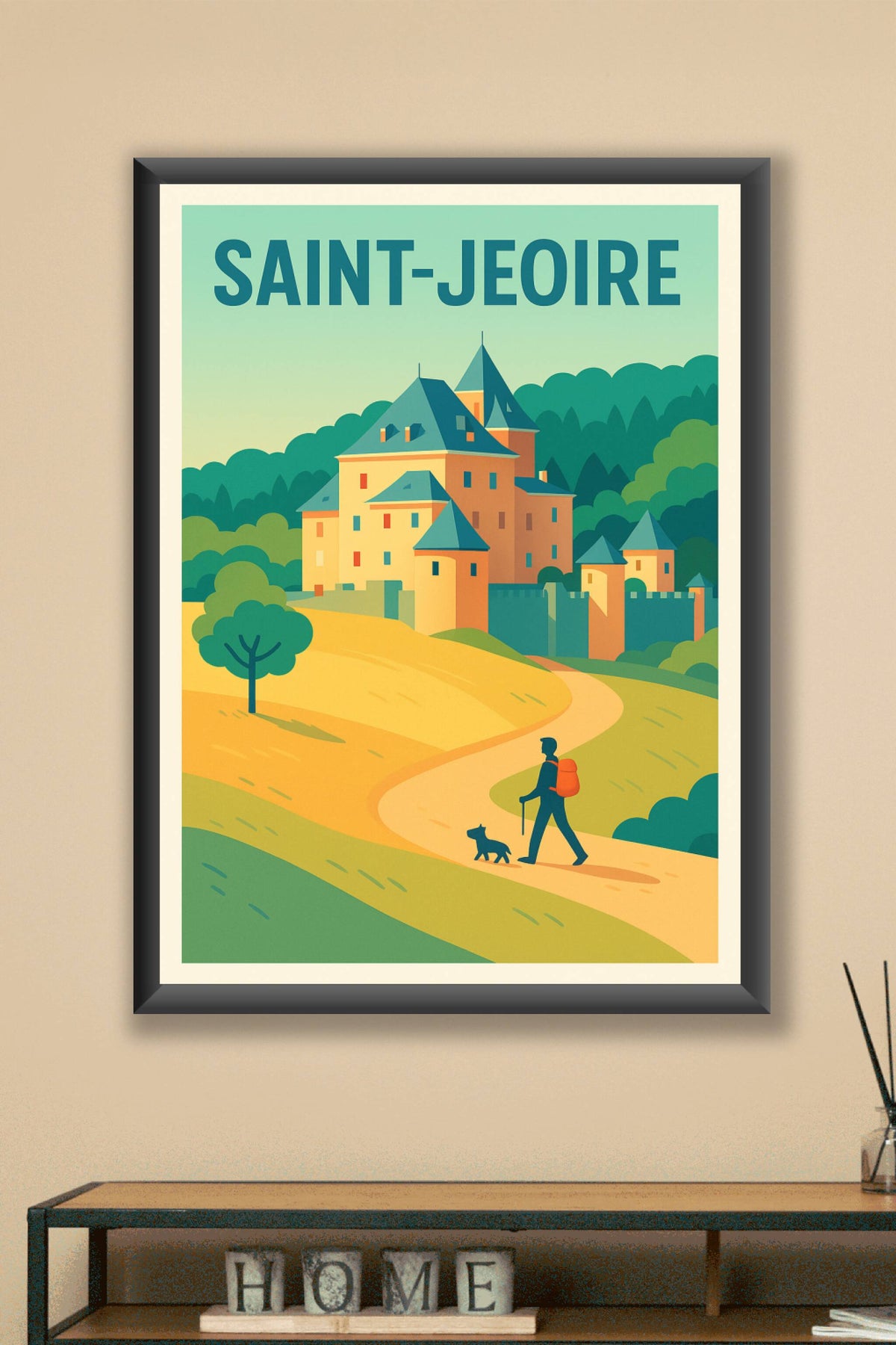 Affiche de Saint-Jeoire - Invitation à la découverte et à la randonnée