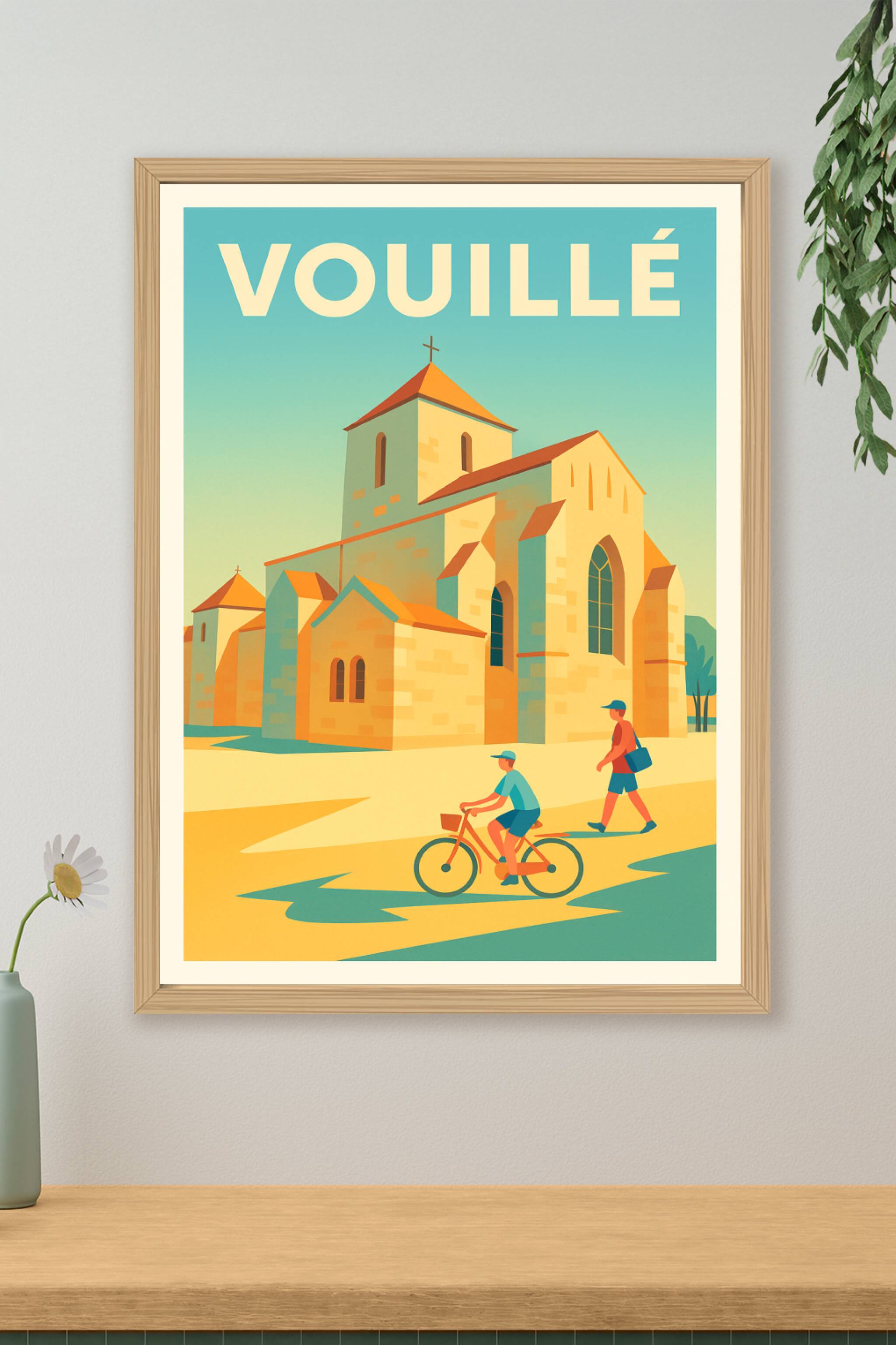 Affiche de Vouillé - Charme authentique et douceur estivale