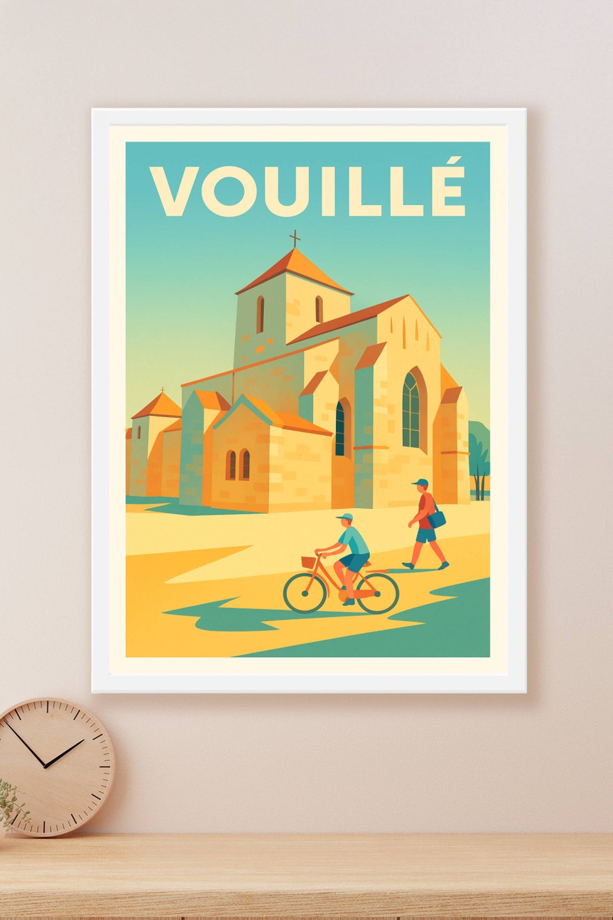 Affiche de Vouillé - Charme authentique et douceur estivale