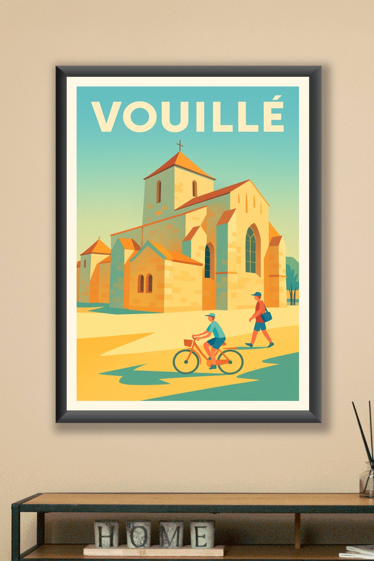 Affiche de Vouillé - Charme authentique et douceur estivale