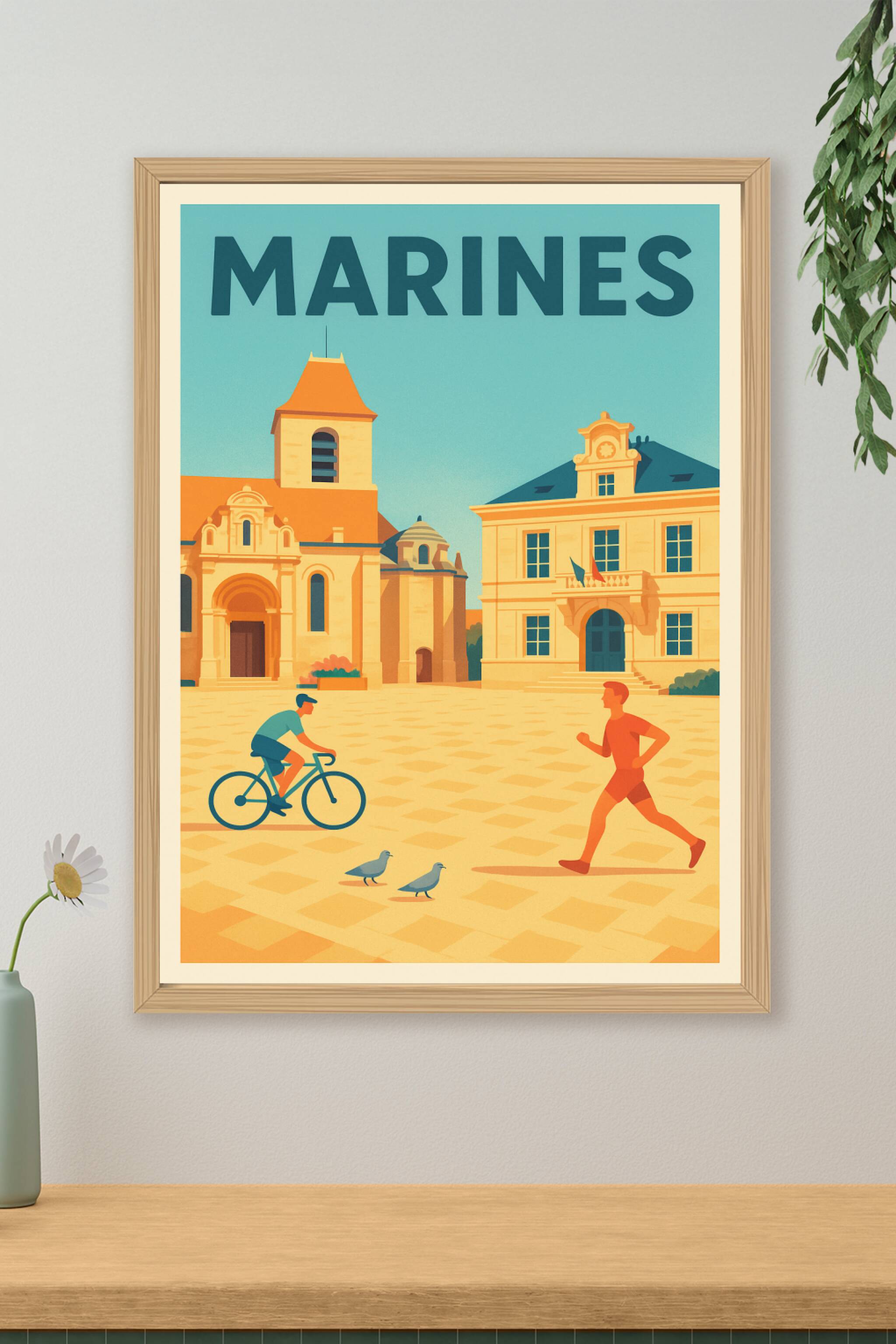 Affiche de Marines - Charme et Vie Locale au Cœur de la Ville