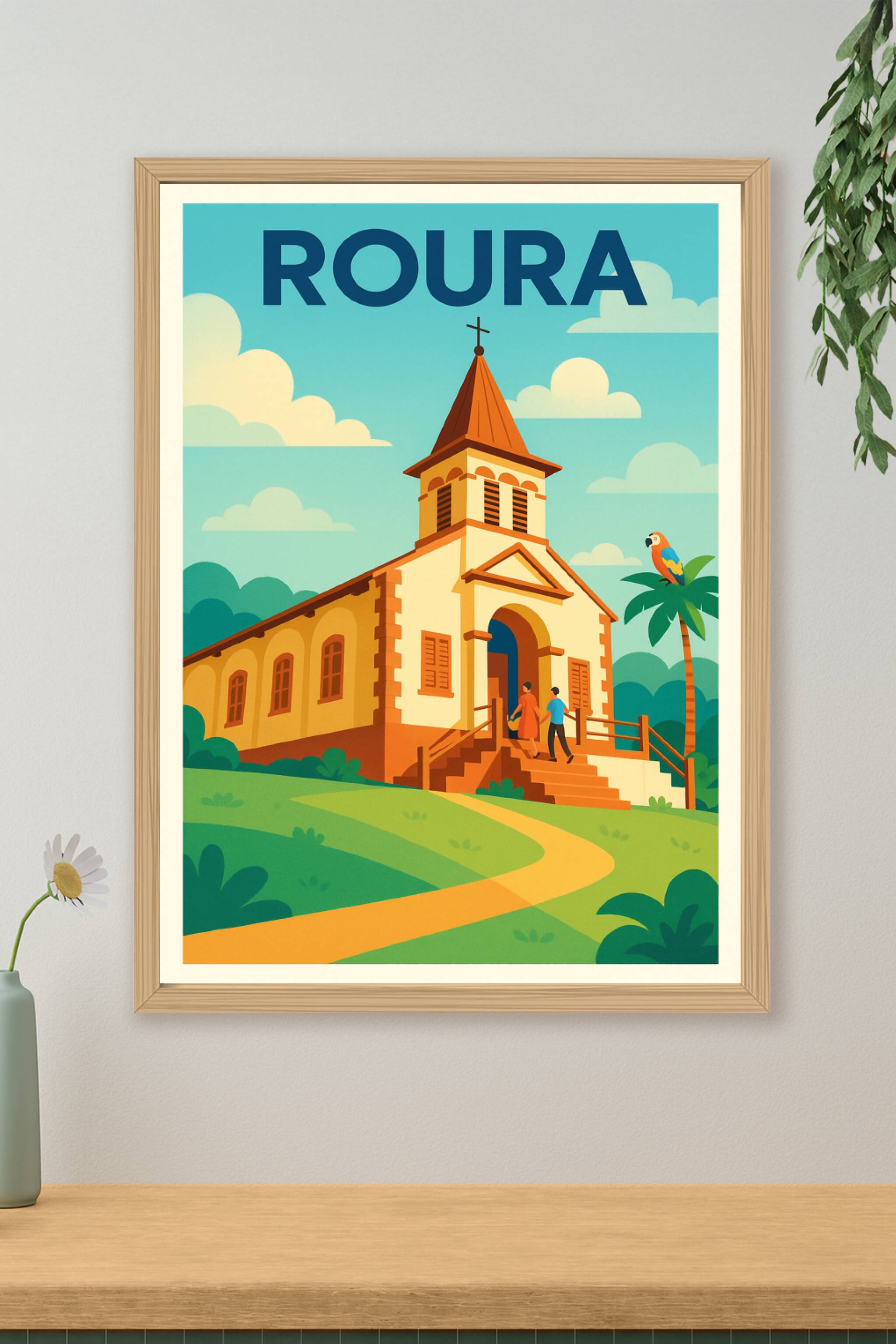 Affiche de Roura - Une invitation au charme tropical et paisible