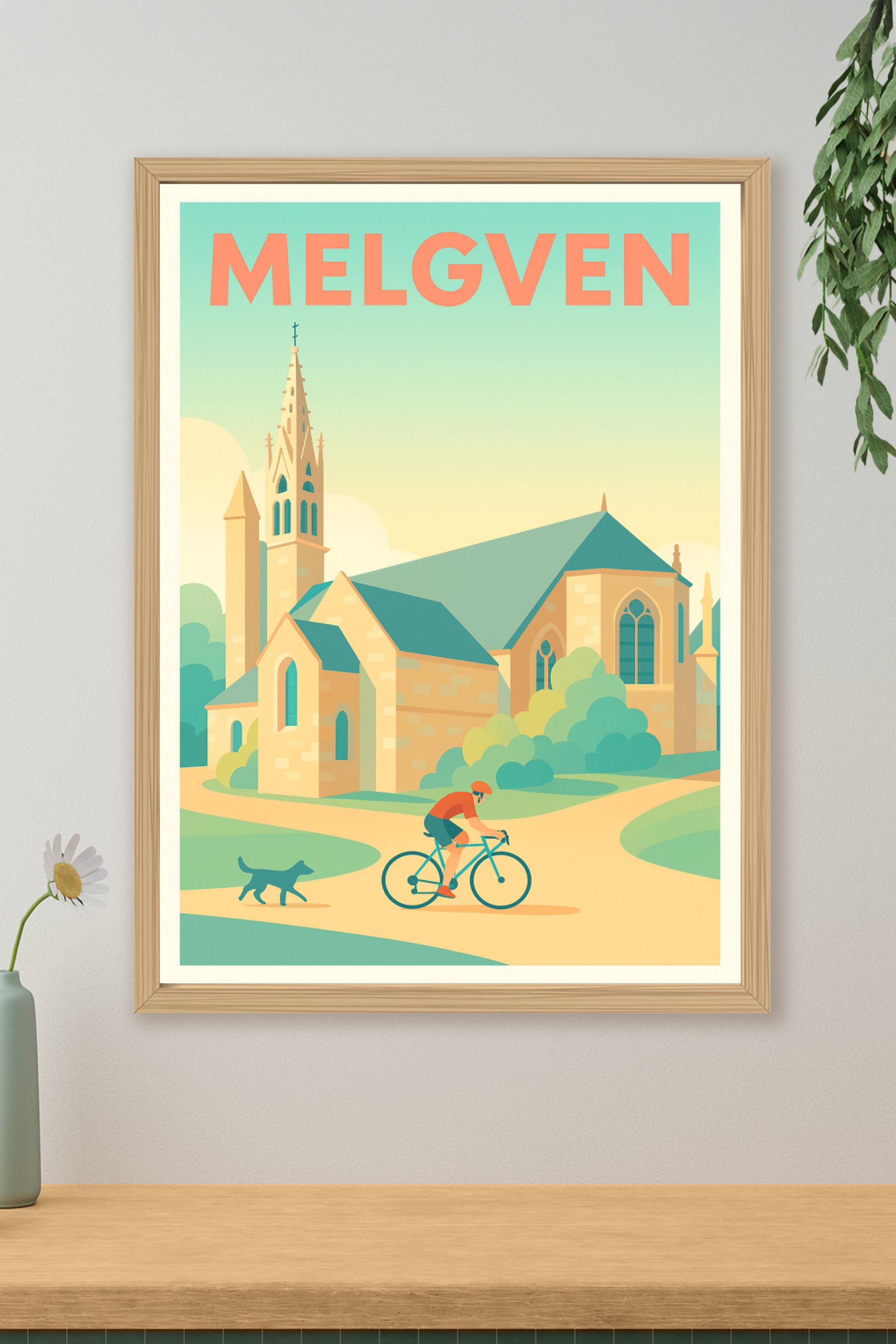 Affiche de Melgven - Charme et sérénité au détour d'une route